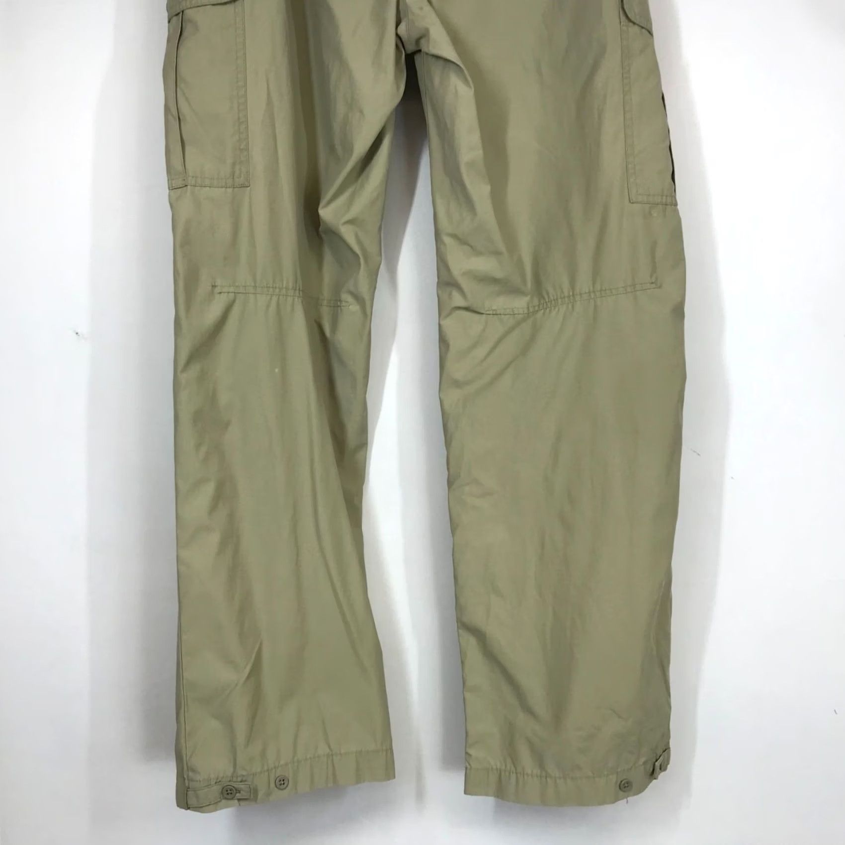 Gap GAP Men Pants Cargo Beig e Button Drawstring Waist Parachute Inseam 32 M 90s Y2K Mens Size US 31 - 6 Thumbnail