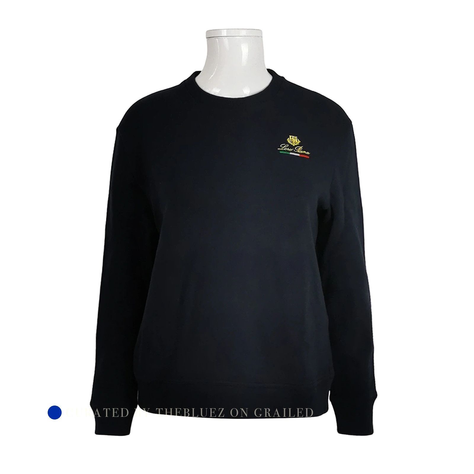 Loro Piana Stylish Horsey Logo Black Sweatshirt Size US S / EU 44-46 / 1 - 1 Thumbnail