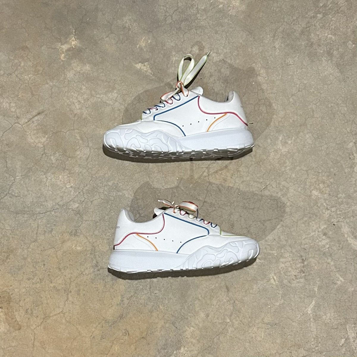 Alexander McQueen × Designer Alexander McQueen Court Outline Trainer Sneakers EU 38.5 Size US 6.5 / EU 39-40 - 3 Thumbnail
