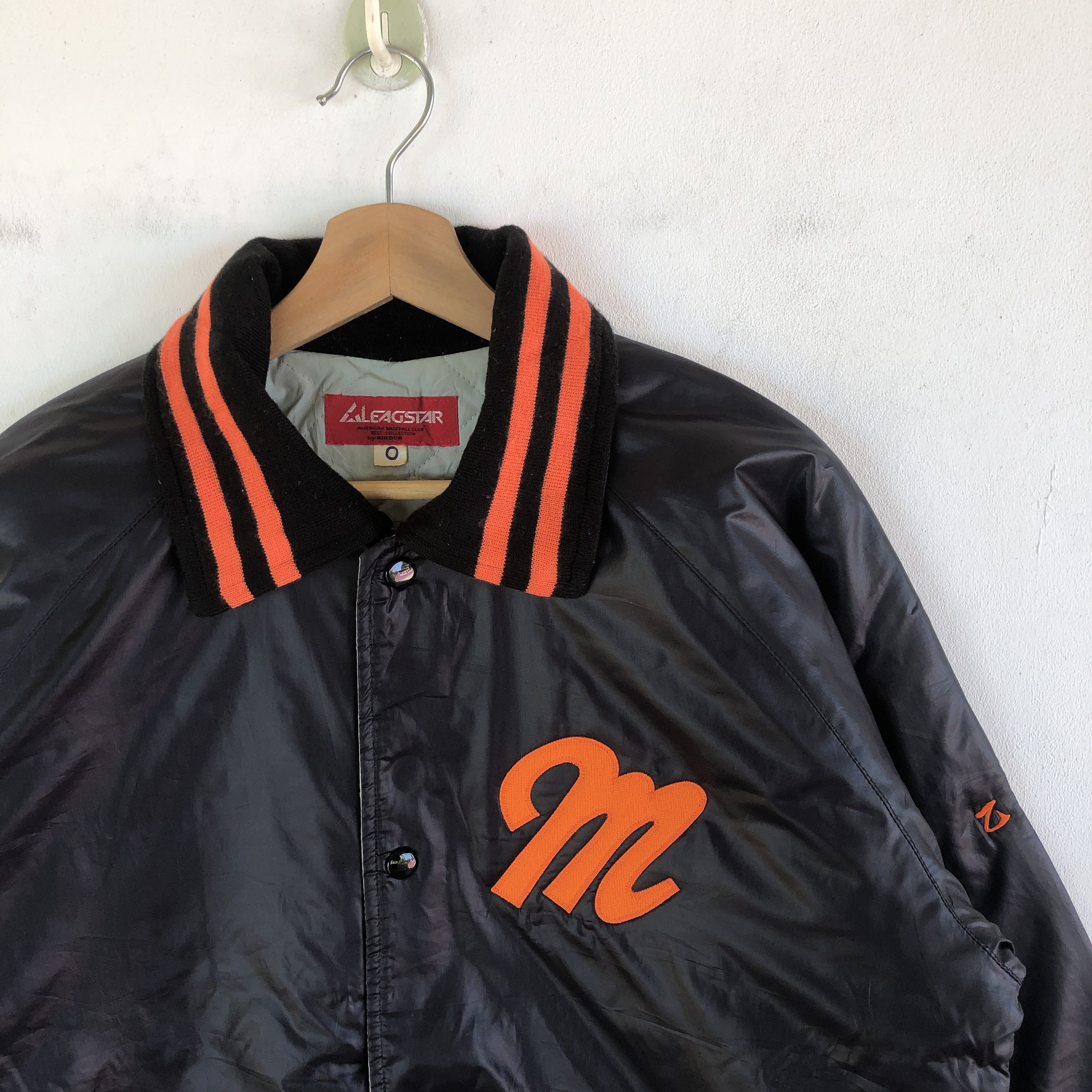 Japanese Brand × Vintage Vintage Japanese Leagstar Baseball Jacket Varsity Jacket Size US L / EU 52-54 / 3 - 5 Thumbnail