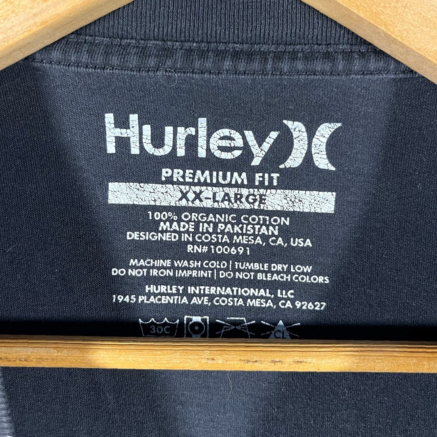 Hurley Hurley T Shirt 2XL Vintage Y2k Black Grunge Skate Goth Cyber Surf Emo Size US XXL / EU 58 / 5 - 6 Thumbnail
