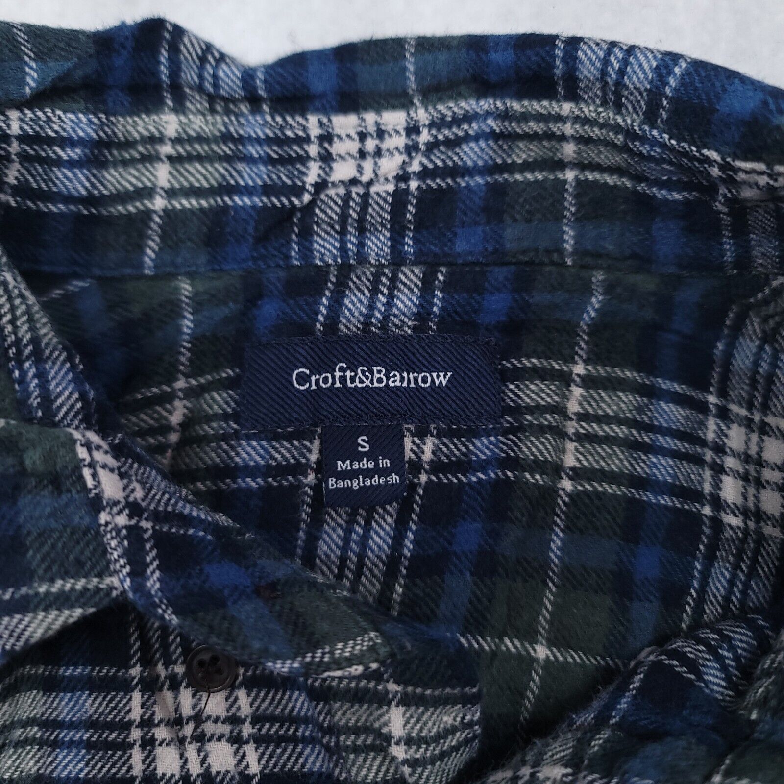 Croft & Barrow Croft & Barrow Tartan Flannel Shirt Mens Size Small S Blue Size US S / EU 44-46 / 1 - 3 Thumbnail