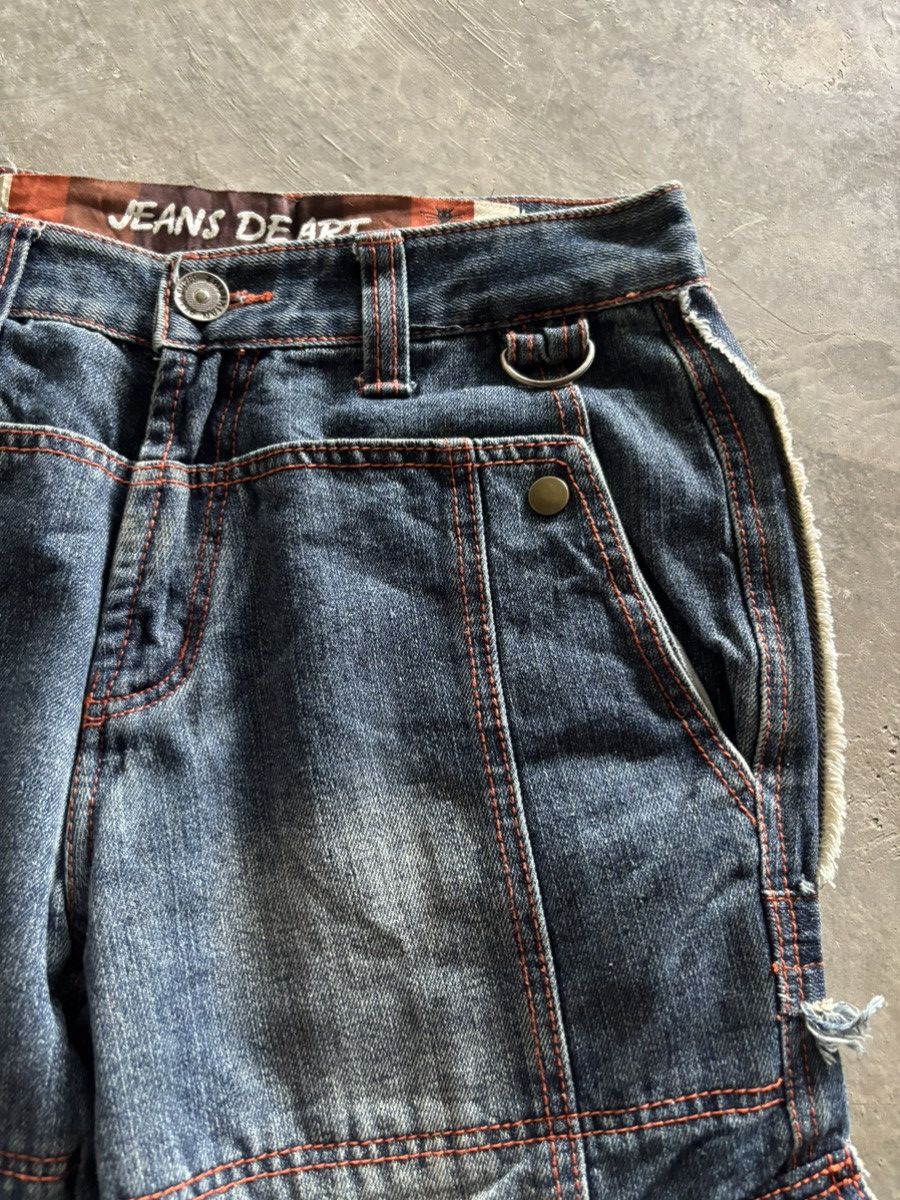 Japanese Brand vintage JEANS DE ART cargo baggy loose style jnco panelled Size US 30 / EU 46 - 7 Thumbnail