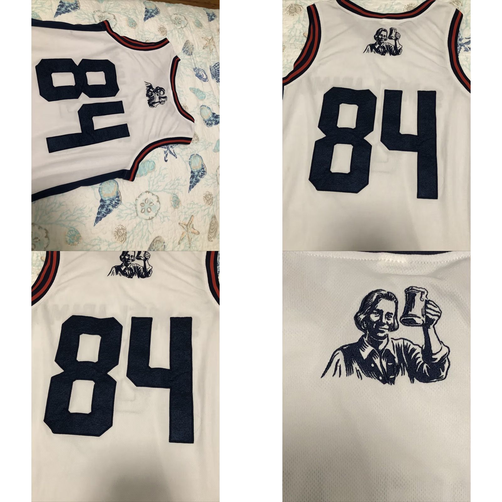 Vintage VINTAGE Samuel Adams Polyester Jersey..SIZE XL Stitched Jersey Sleeveless White Men XL Sports Size US XL / EU 56 / 4 - 9 Thumbnail