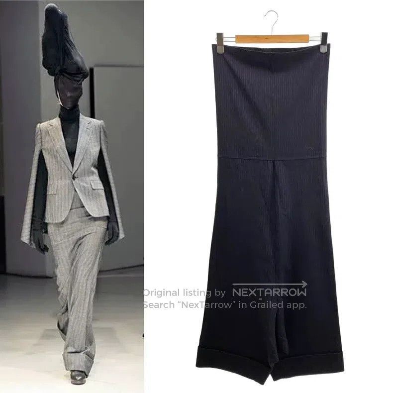 Junya Watanabe Junya Watanabe size S Striped Wide Leg Pants Size 25" / US 0 / IT 36 - 1 Thumbnail