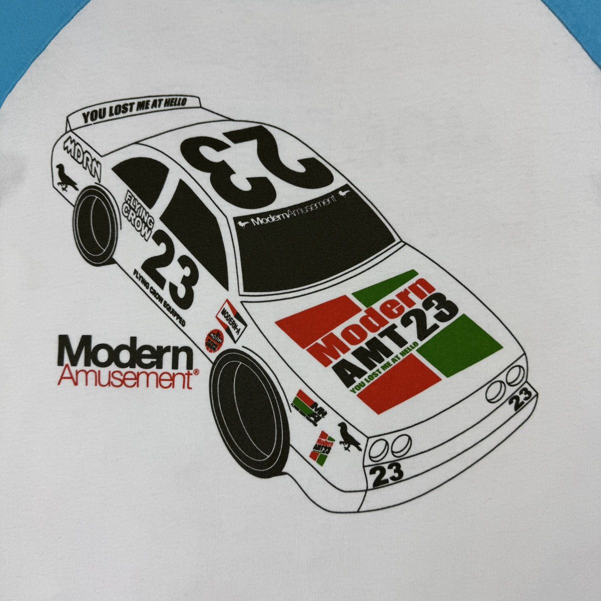 Modern Amusement Modern Amusement Raglan NASCAR Racing Car Graphic T-shirt Size US M / EU 48-50 / 2 - 6 Thumbnail