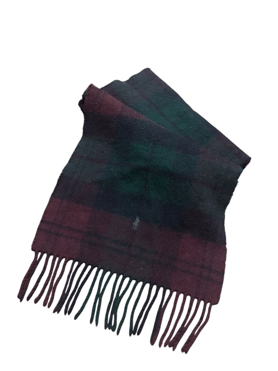 Polo Ralph Lauren × Ralph Lauren × Ralph Lauren Blue Label Vtg Polo Ralph Lauren Lambswool Tartan Multicolor Muffler Size ONE SIZE - 5 Thumbnail