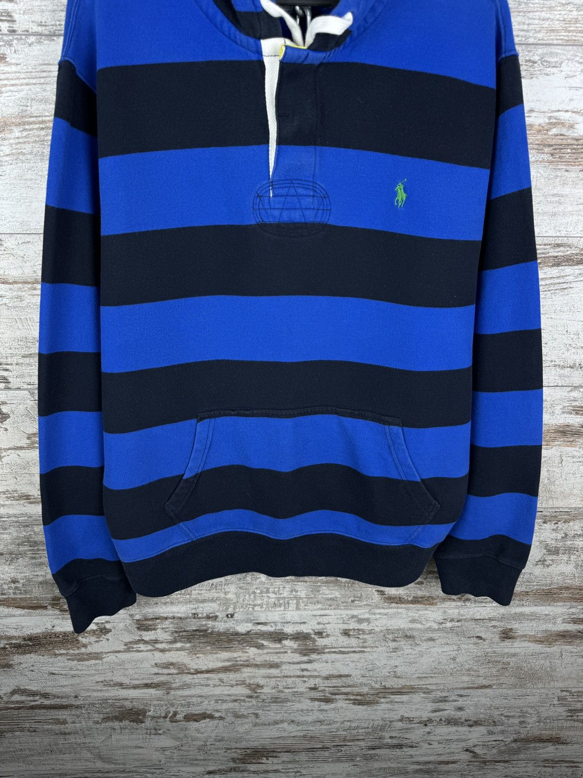 Polo Ralph Lauren × Vintage Mens Vintage Polo Ralph Lauren Rugby hoodie jacket y2k rare Size US XL / EU 56 / 4 - 3 Thumbnail