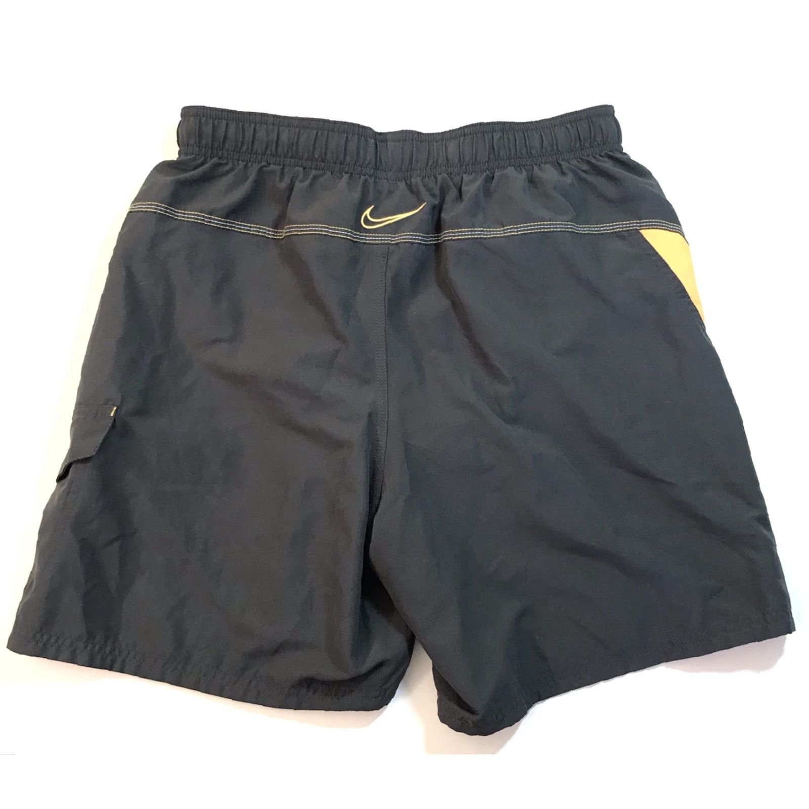 Nike Nike Mens Bottom Trunks Swim Black Lined M Beach Swim Shorts Casual Size US 31 - 4 Thumbnail