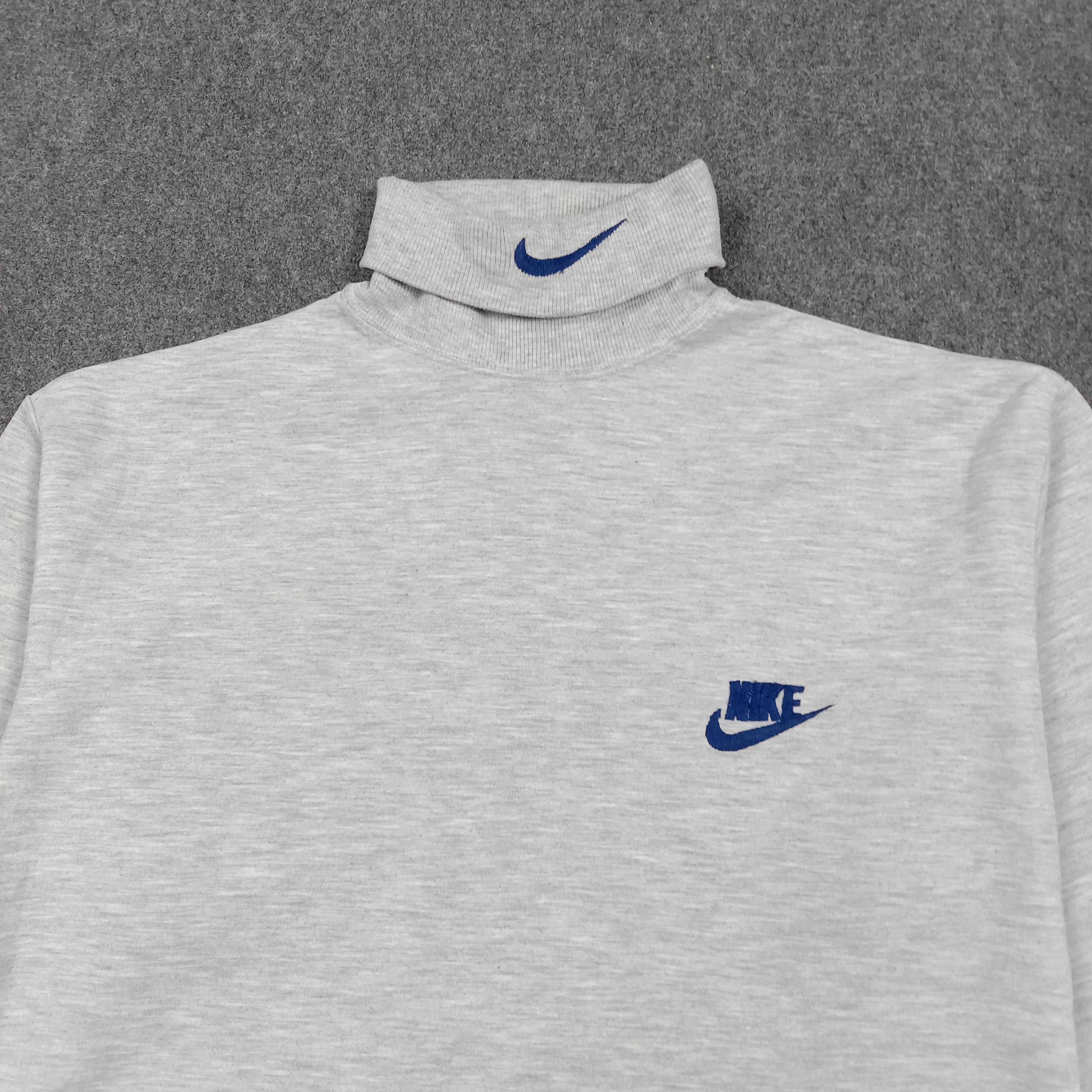 Nike 90's Nike Center Swoosh Turtleneck Sweatshirt C293N24 Size US M / EU 48-50 / 2 - 2 Thumbnail