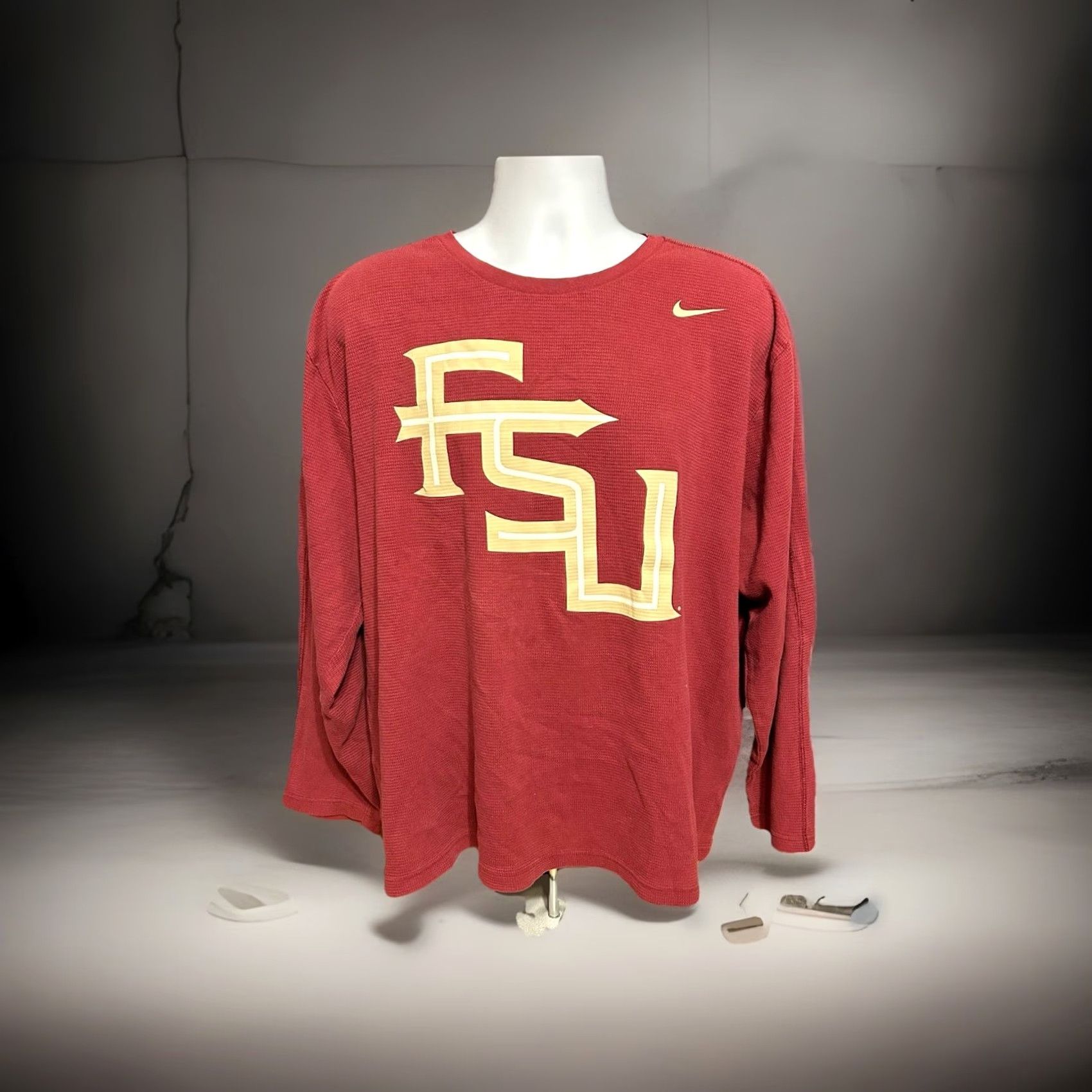 Nike Nike Long Sleeve Shirt Men 2XL Florida State Seminoles Maroon Graphic Print Slim Fit? Regular Fit Size US XXL / EU 58 / 5 - 6 Thumbnail