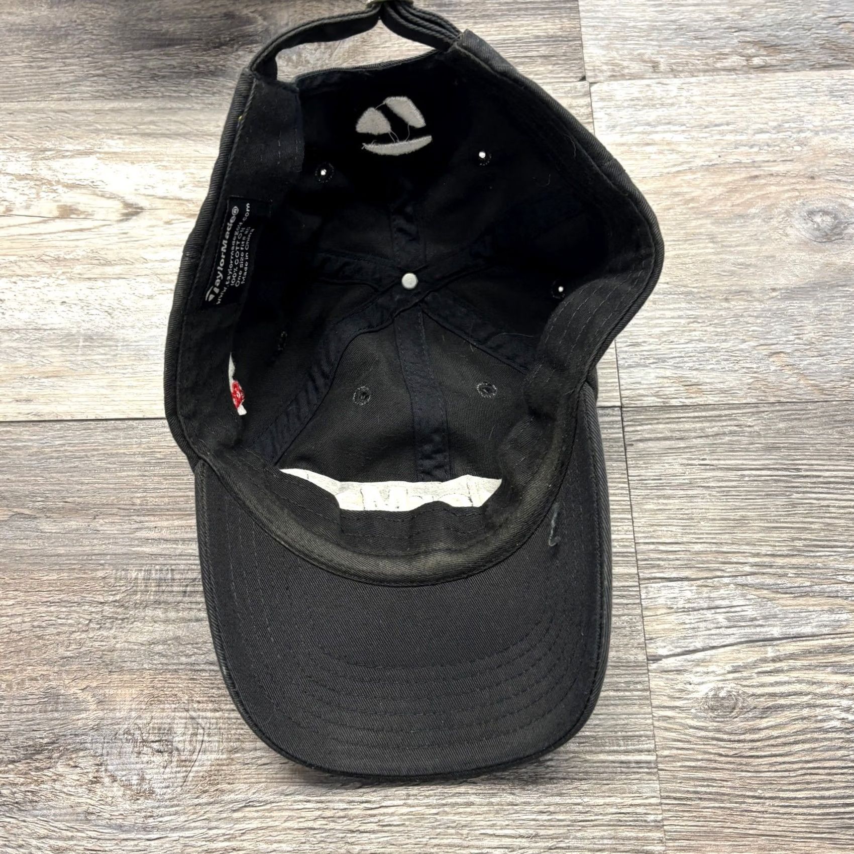 TaylorMade Taylormade R5 Hundred Series Black White One Size Adjustable Strapback Golf Hat Men One Size Black Golf Hat Size ONE SIZE - 6 Thumbnail