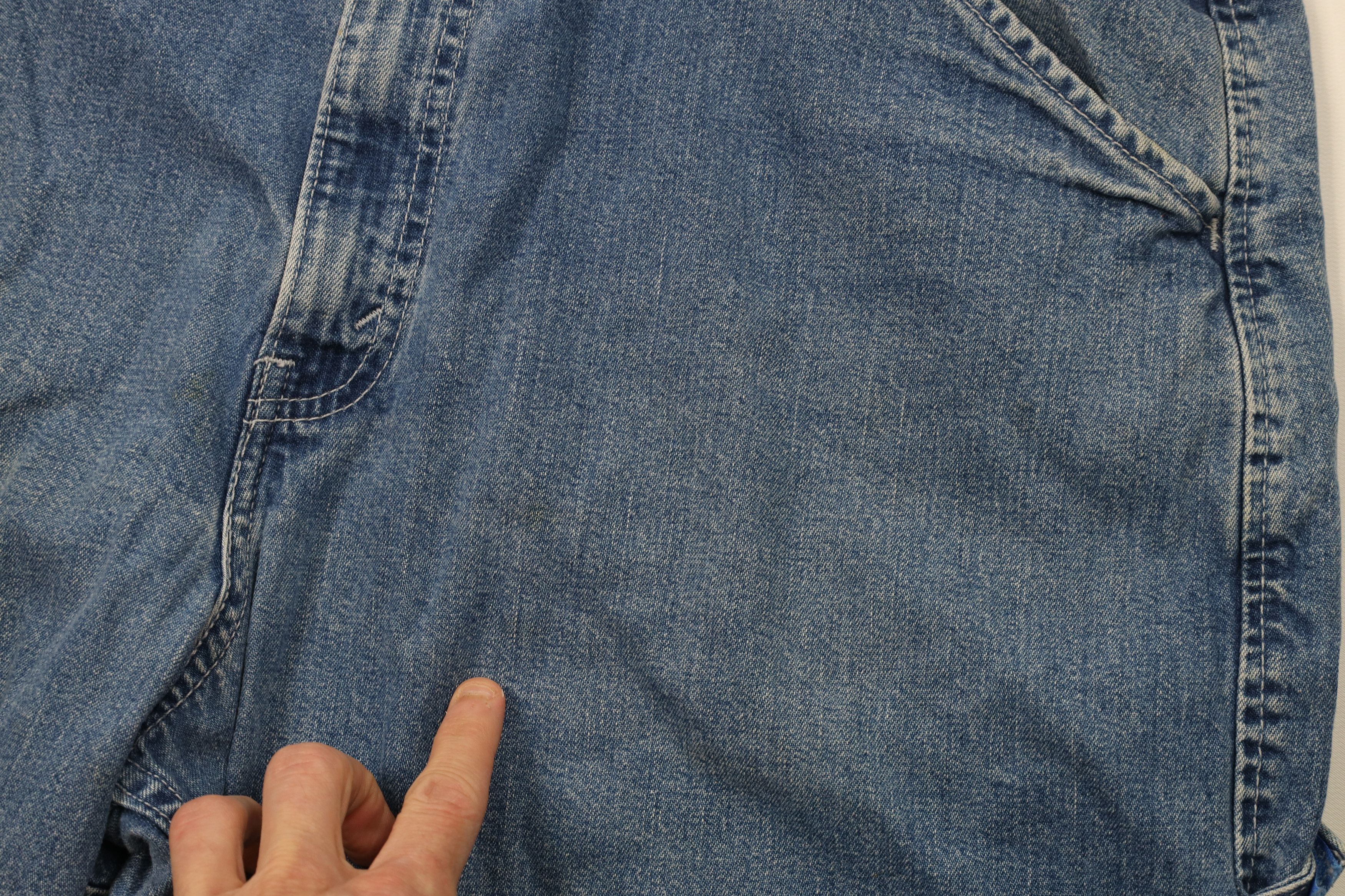 Levi's Vintage Y2K 2000 Levis Baggy Loose Fit Denim Shorts Blue Size US 38 / EU 54 - 6 Thumbnail