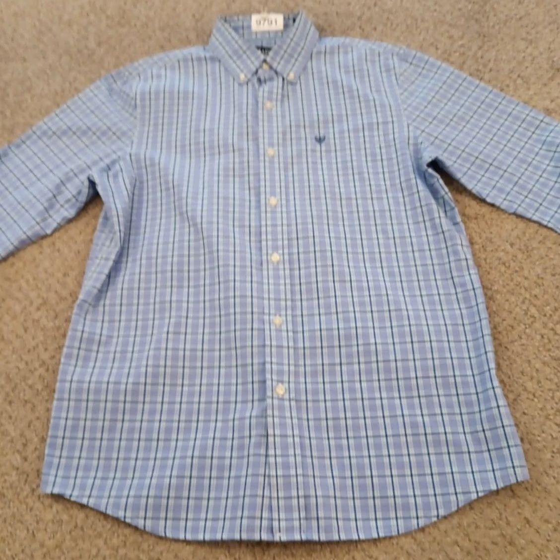 Chaps Chaps Shirt Mens Medium Purple Lavender Plaid Long Sleeve Button Down Easy Care Size US M / EU 48-50 / 2 - 5 Thumbnail