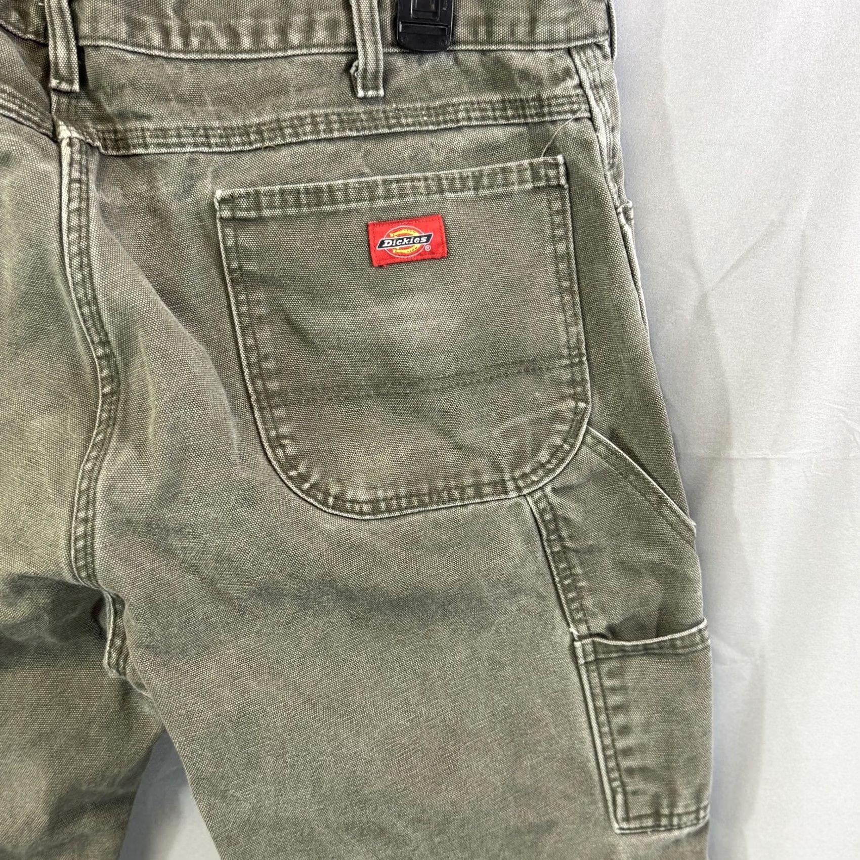 Dickies VINTAGE? NO. Dickies Carpenter Pants Mens 40x30 Green Canvas Job Pants? Size US 40 / EU 56 - 4 Thumbnail
