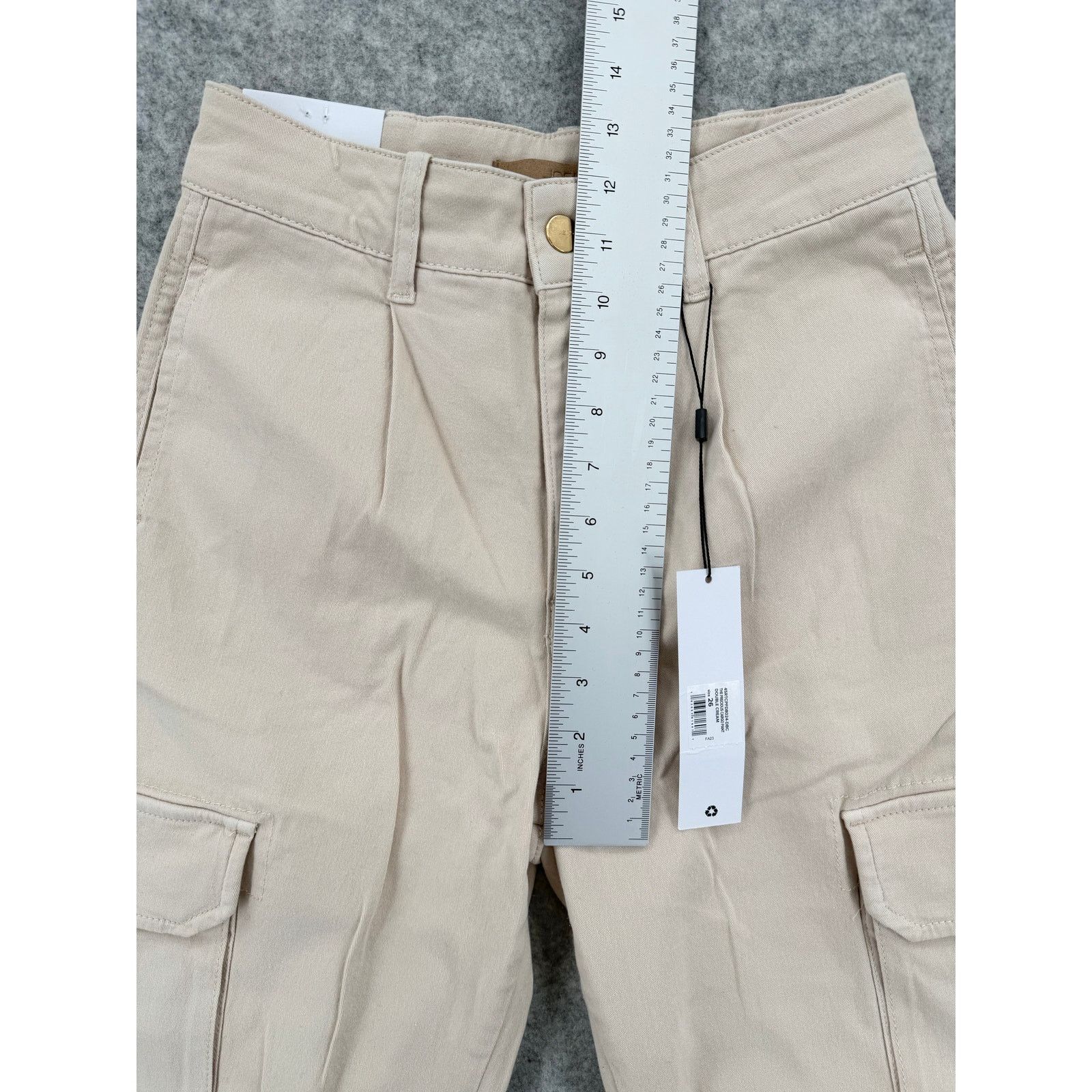 Joe's NWT Joe's The Precious Double Cream Pleated Cargo Pants Size 26" / US 2 / IT 38 - 11 Thumbnail