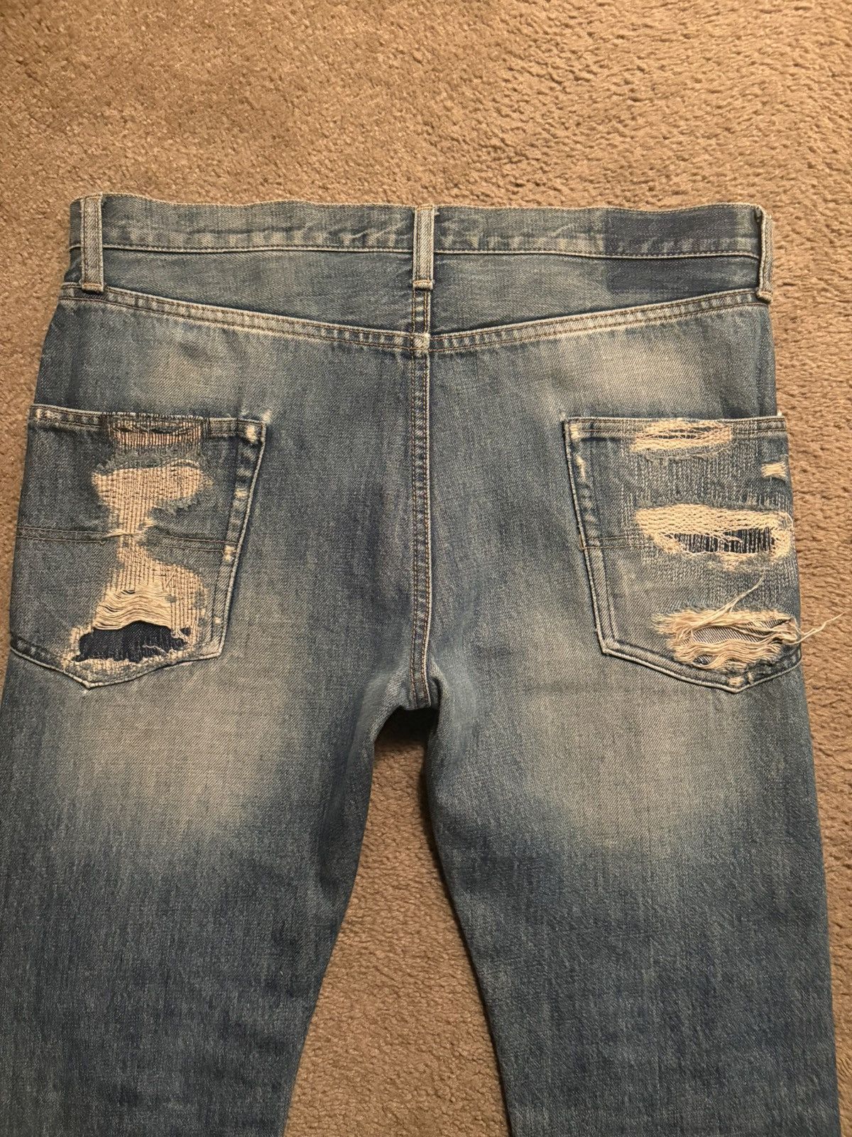 Undercover AW05 Undercover “Arts & Crafts” Skull Denim Size US 31 - 6 Thumbnail