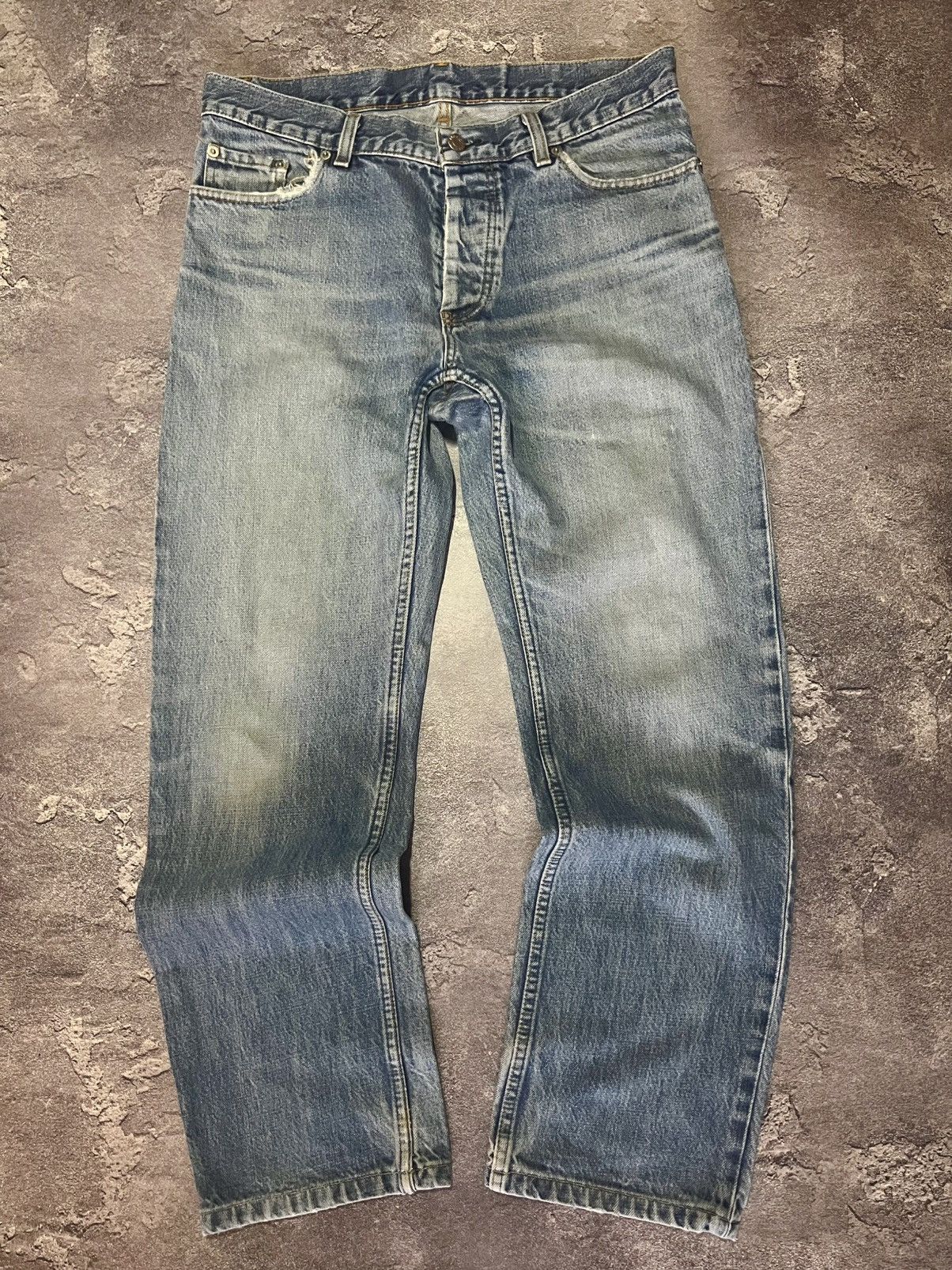 Helmut Lang Helmut Lang SS99 Jeans Classic Cut Washed Denim Distressed Size US 33 - 4 Thumbnail