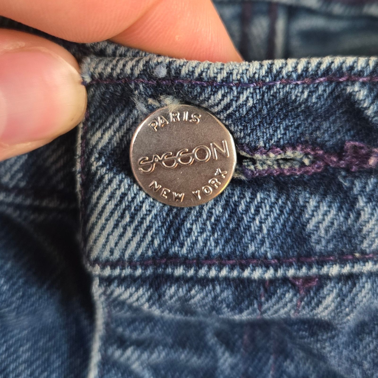 Vintage 80s Sasson Medium High Waisted Mom Jeans Size 26 Size 26" / US 2 / IT 38 - 5 Thumbnail