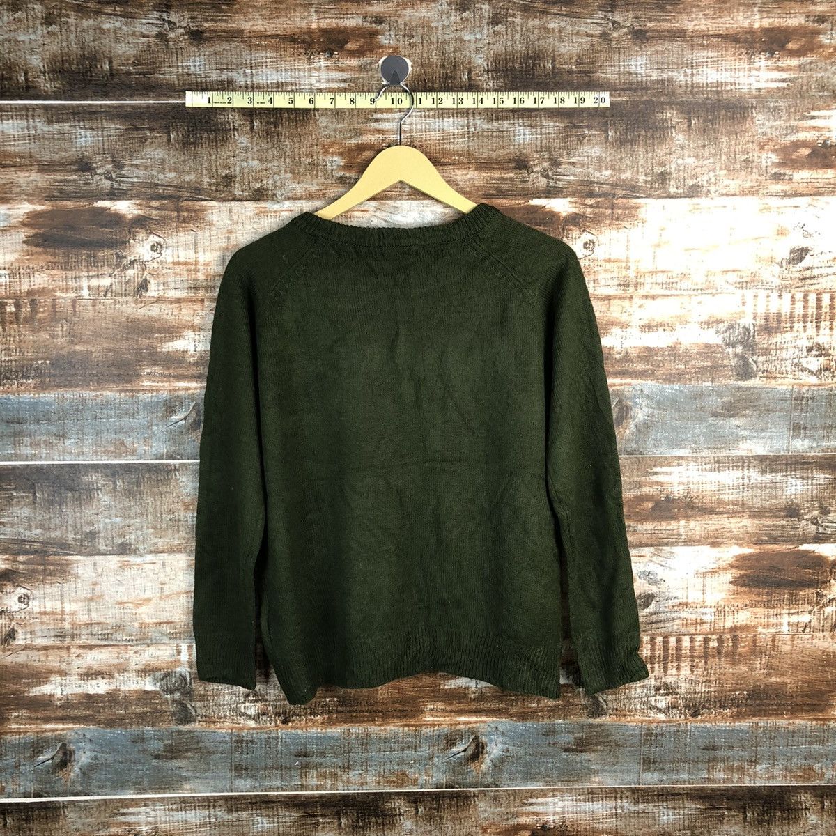 Homespun Knitwear × Japanese Brand Earth Music & Econology D.Green Knitwear #A2334 Size S / US 4 / IT 40 - 13 Thumbnail