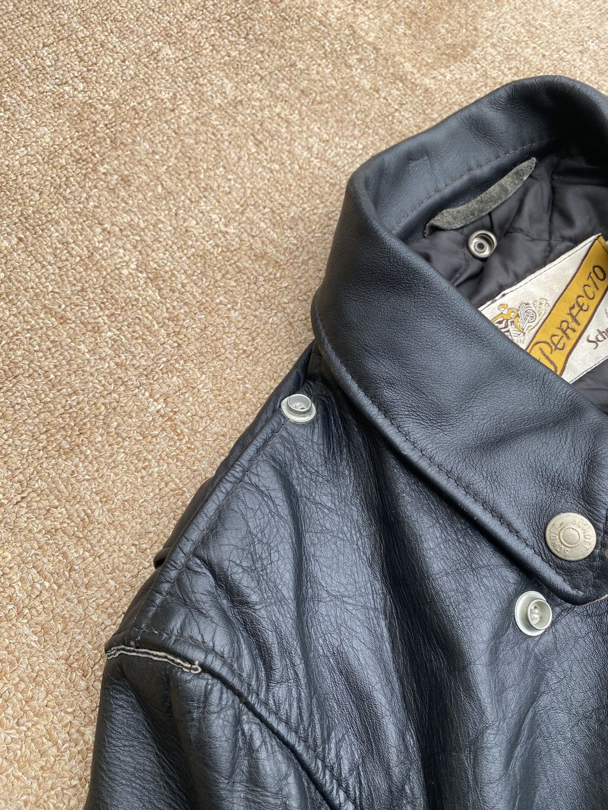 Schott × Vintage Vintage schott perfector double colar leather jacket Size US M / EU 48-50 / 2 - 14 Thumbnail