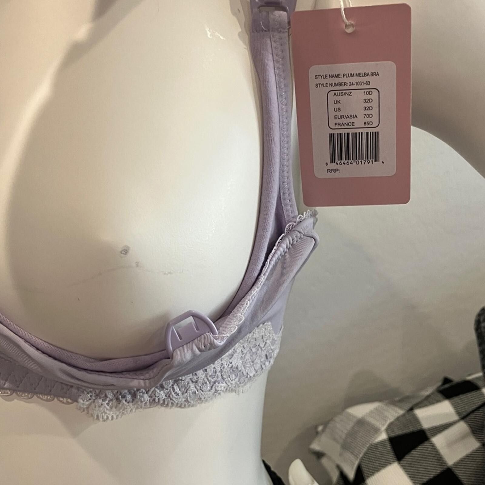 Other Cake Lingerie Soft Lilac Nursing Bra with Lace Trim Size ONE SIZE - 10 Thumbnail
