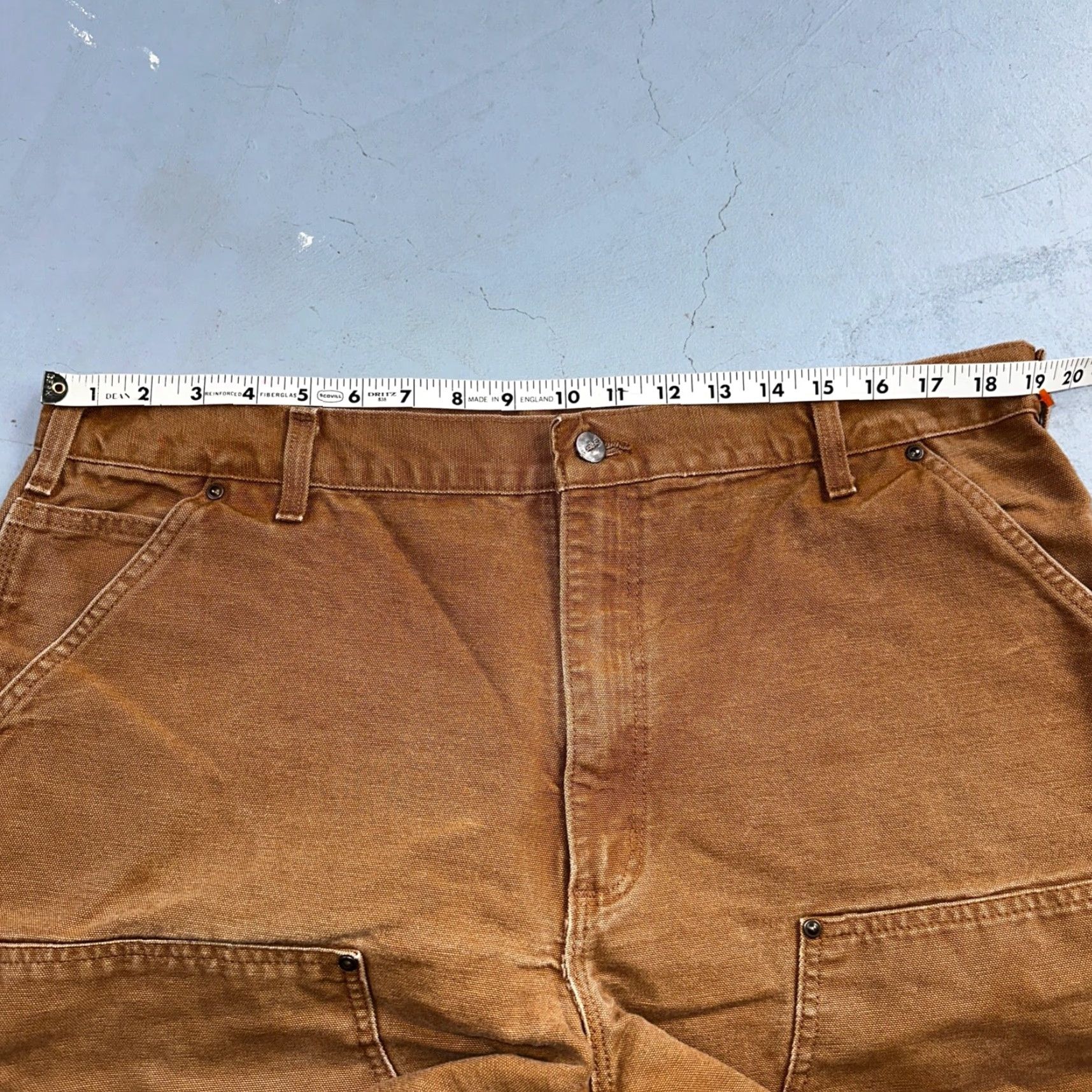 Carhartt VINTAGE Carhartt Pants Carpenter Double Knee Browns 40x30 Regular Brown 40 Mens Carhartt B01 BLK USA Size US 40 / EU 56 - 6 Thumbnail