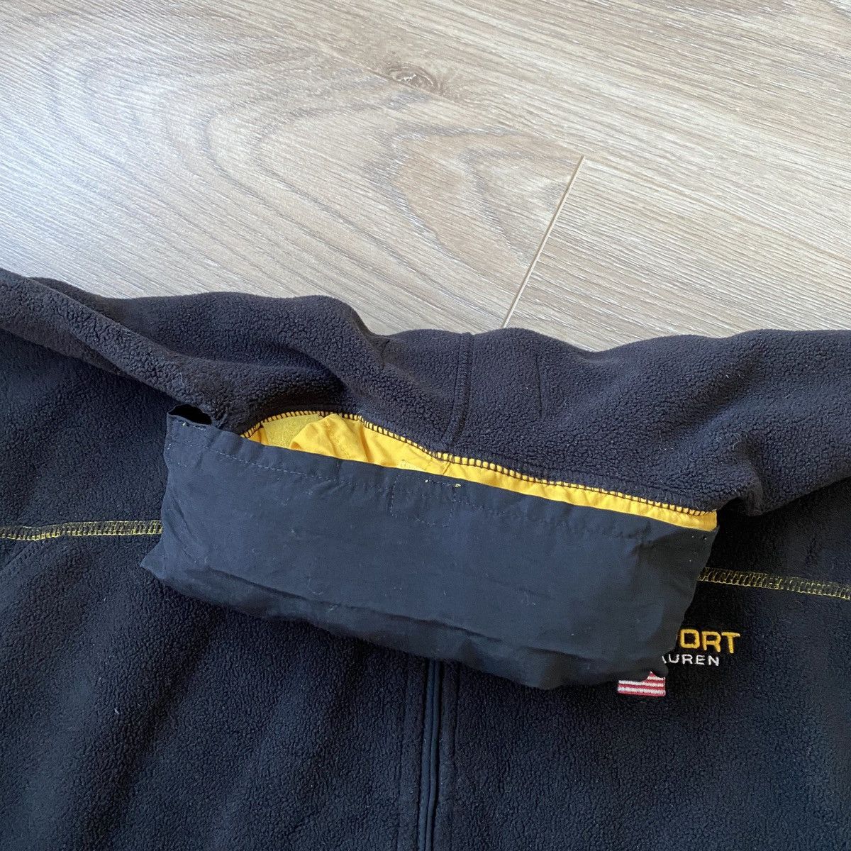 Polo Ralph Lauren × Vintage Polo Sport Nylon Hooded Fleece Size US S / EU 44-46 / 1 - 8 Thumbnail