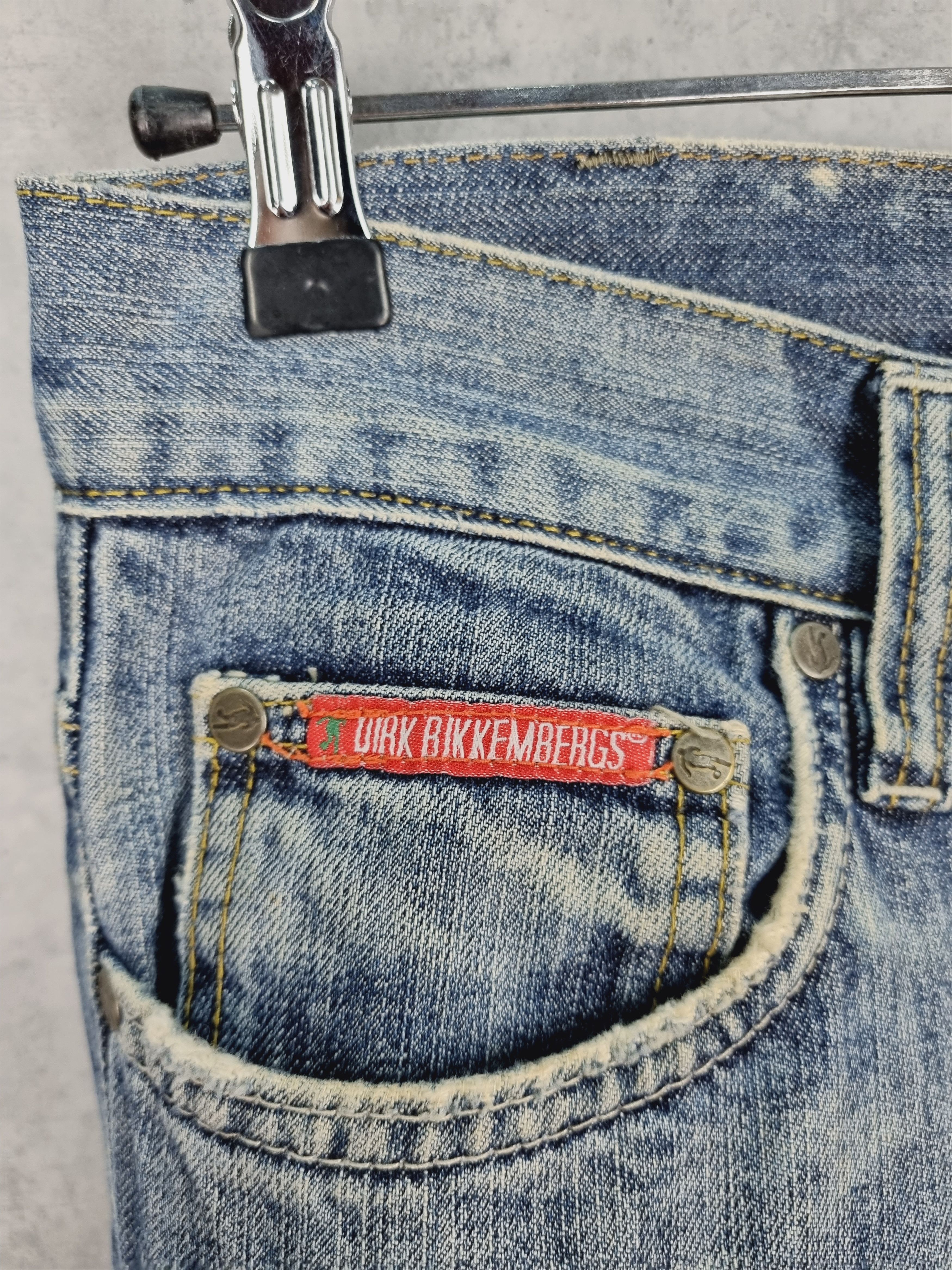 Dirk Bikkembergs × Vintage Bikkembergs Jeans Leather Patch Big Logo Denim Pant Size US 32 / EU 48 - 15 Thumbnail
