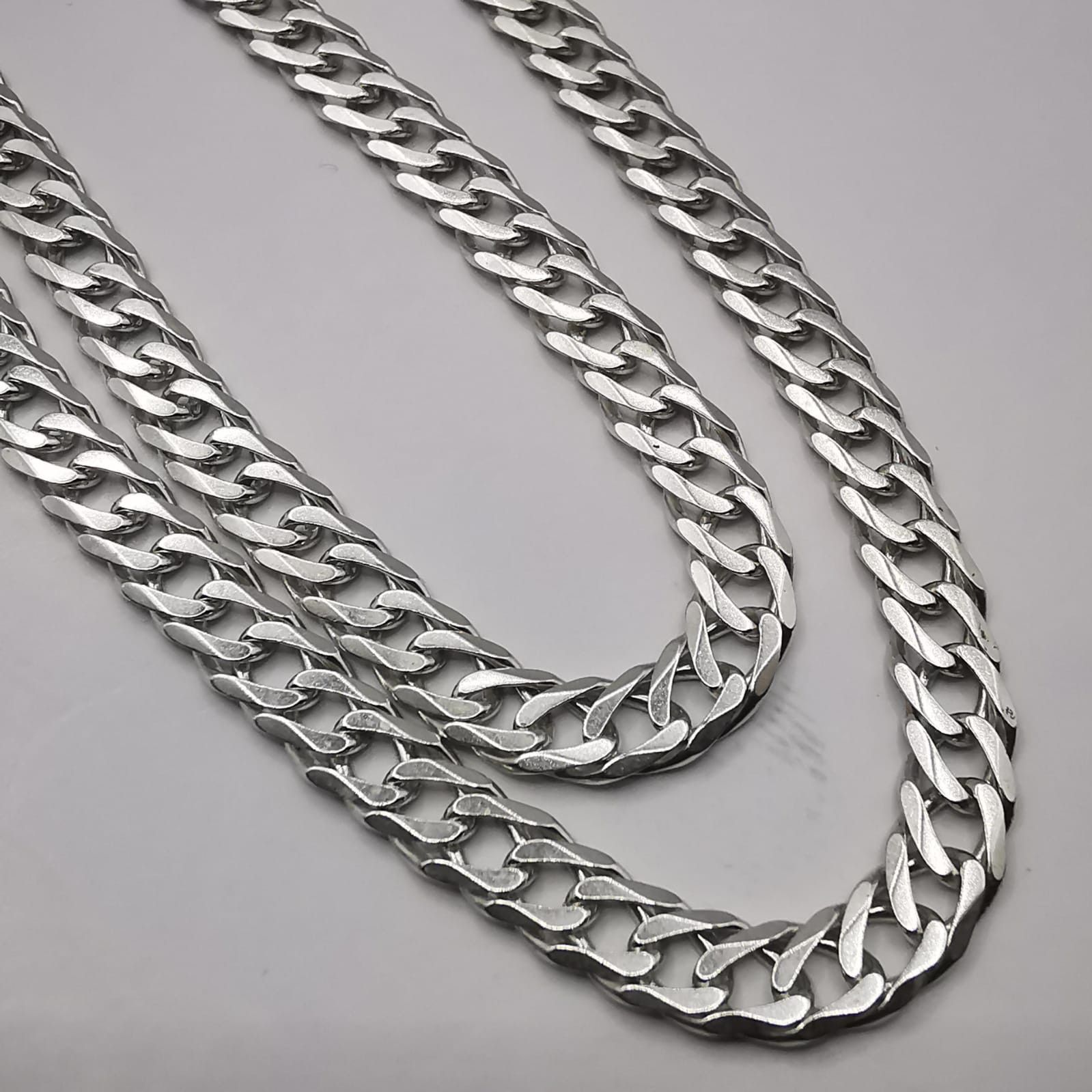 Sterling Silver Vintage Jewelry Chain, 925 Sterling Silver, Signed 15,63g Size ONE SIZE - 8 Thumbnail