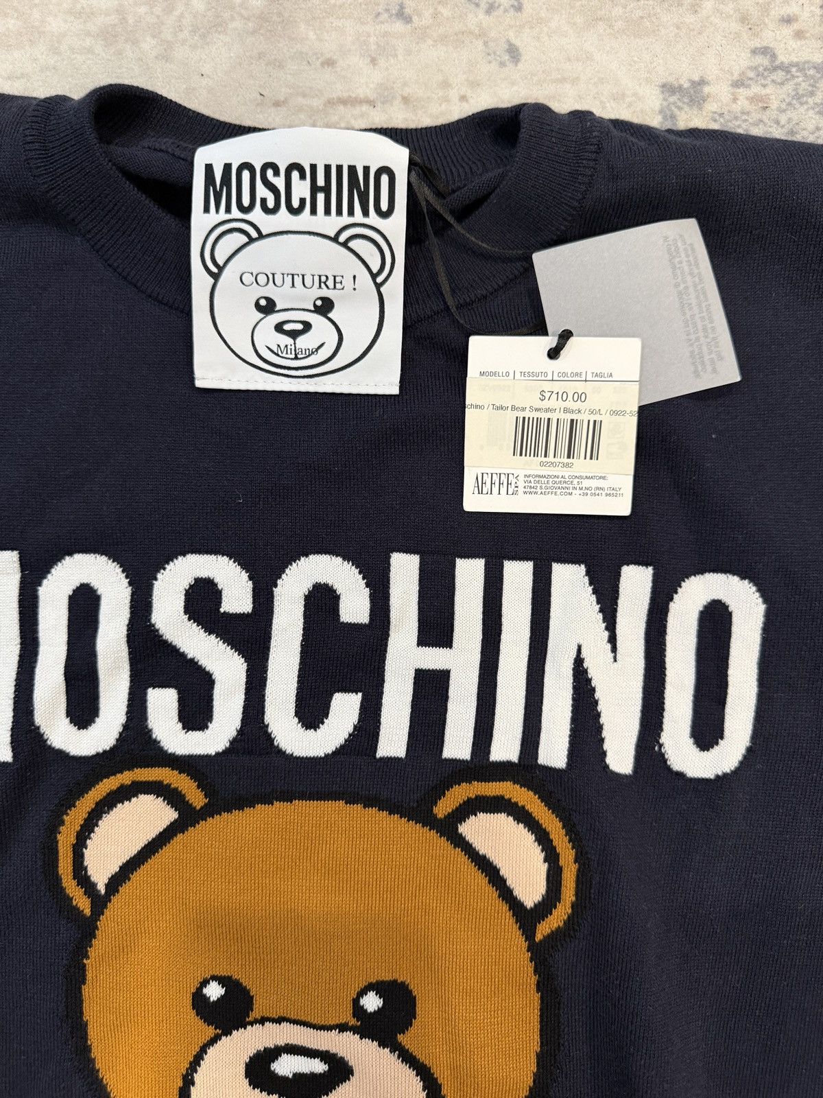 Moschino Moschino Knitted Bear Sweater Size US L / EU 52-54 / 3 - 2 Thumbnail