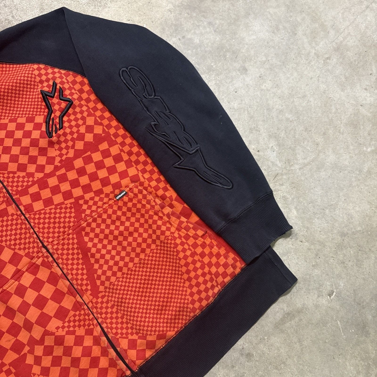 Alpinestars Vintage Alpinestars Hoodie Mens XL Black 90s Skate Grunge Size US XL / EU 56 / 4 - 4 Thumbnail