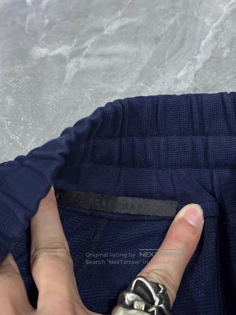 Haider Ackermann Haider Ackermann size M Dark Blue and Black Pleated Tapered Size US 28 / EU 44 - 3 Thumbnail