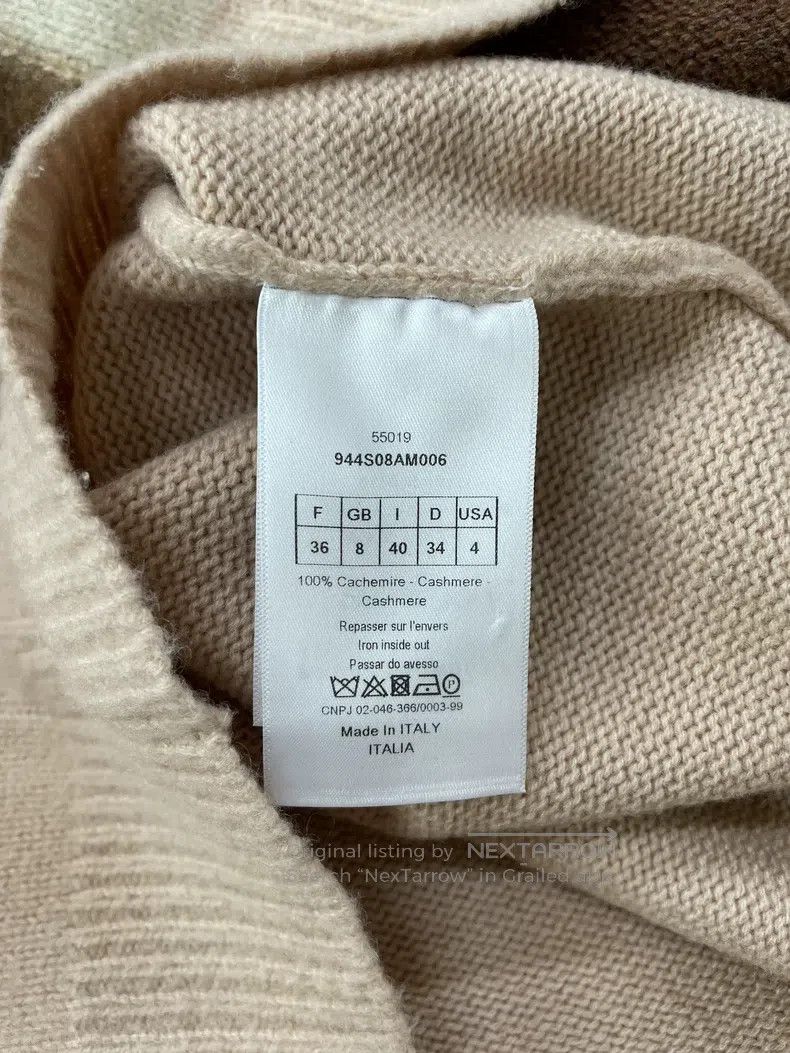 Dior Dior Colour block cashmere sweater Size XS / US 0-2 / IT 36-38 - 4 Thumbnail