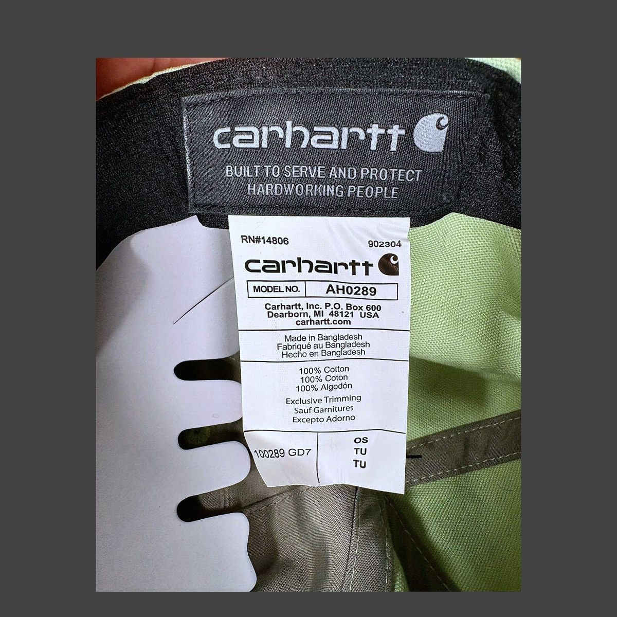 Carhartt Carhartt Men’s Force Light Green Baseball Hat Sz OS Size ONE SIZE - 12 Thumbnail