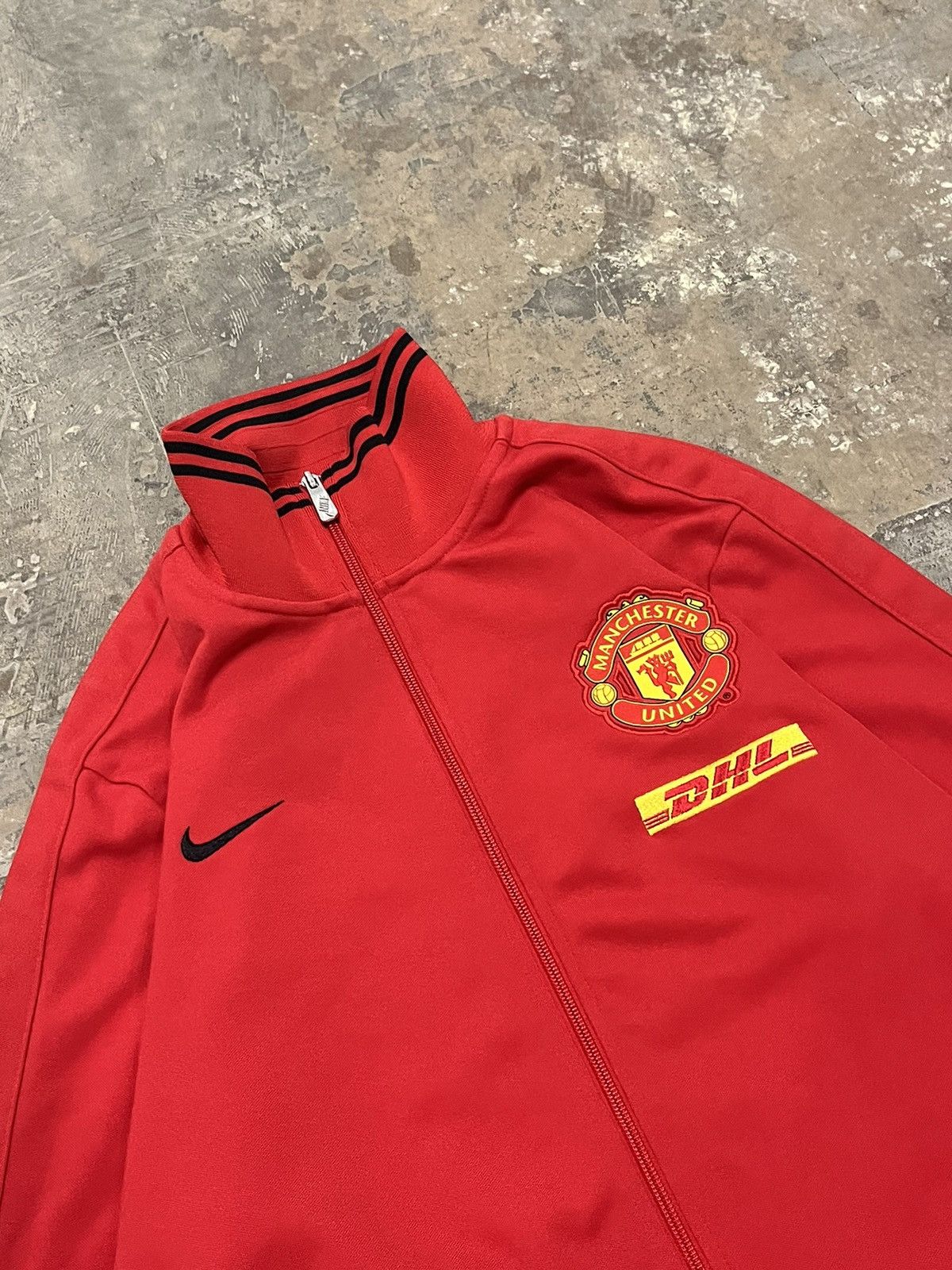 Nike × Vintage Nike Manchester United zip up sweatshirt vintage soccer Size US XL / EU 56 / 4 - 6 Thumbnail