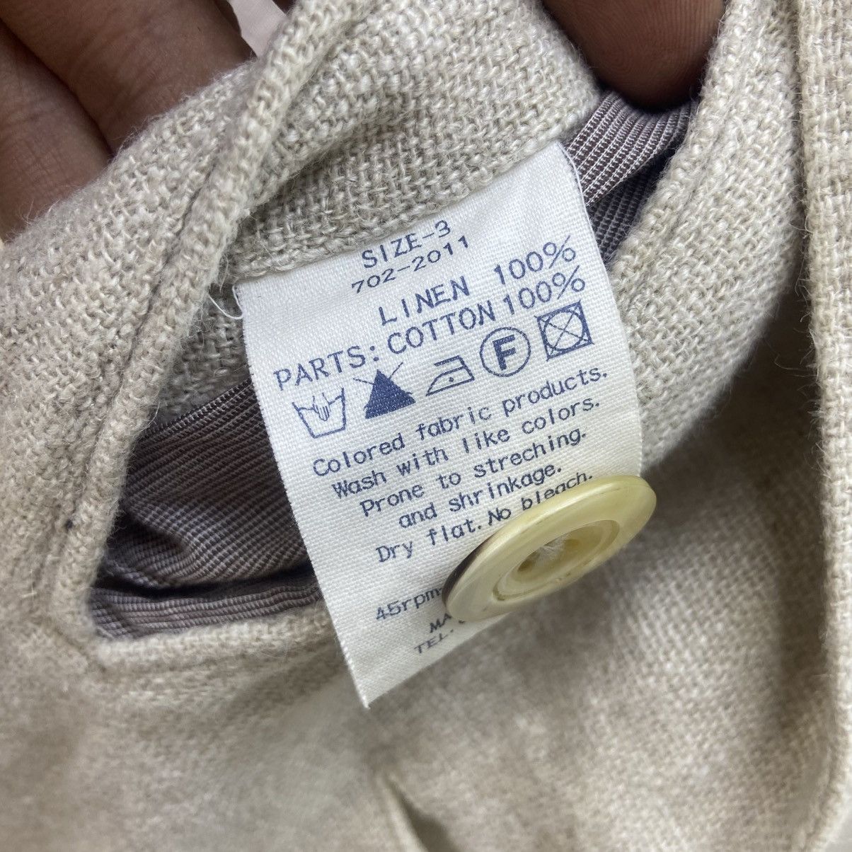 45rpm Vintage 45rpm by Kiro Hirata 100% Linen Long Coat Size US S / EU 44-46 / 1 - 21 Thumbnail