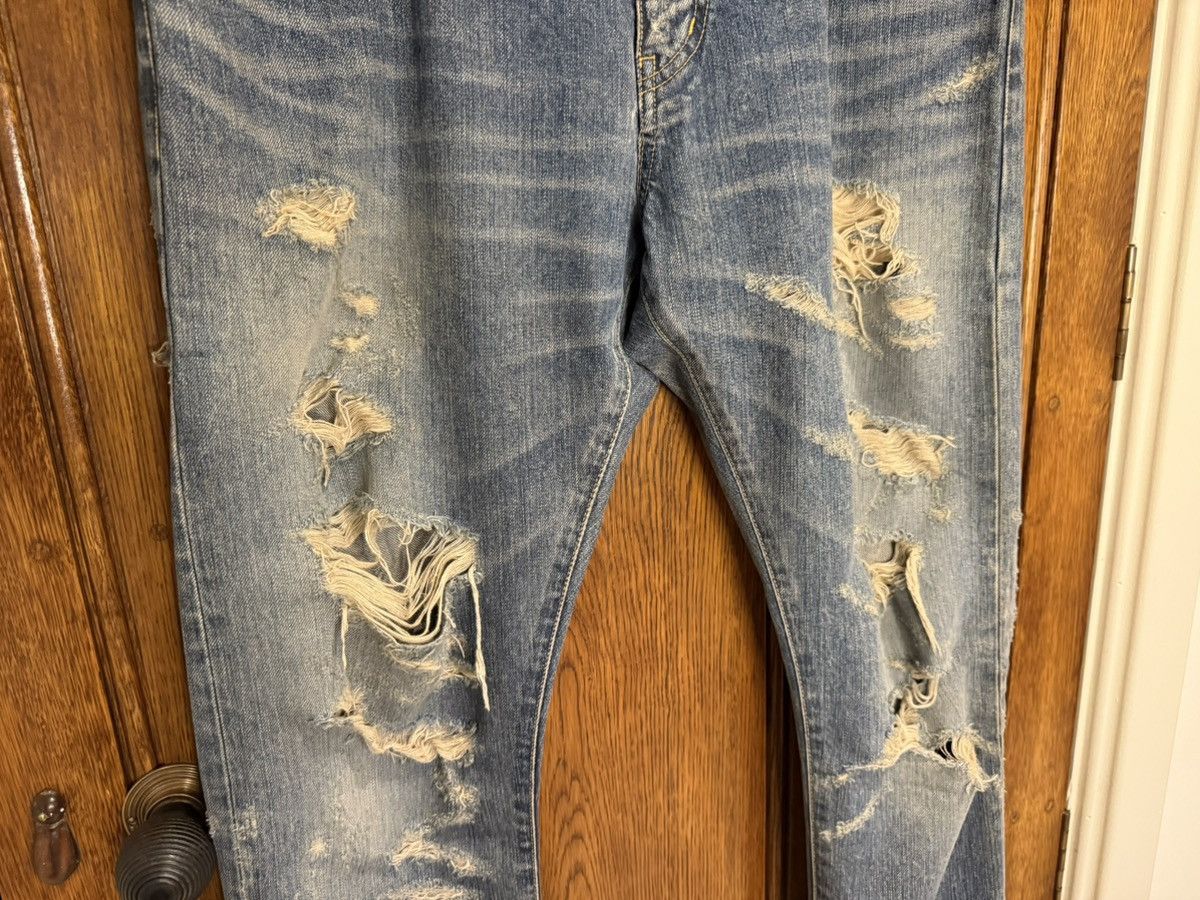 Saint Laurent Paris FW13 Holy Grail Saint Laurent crash Hedi jeans 36 skinny d02 Size US 36 / EU 52 - 13 Thumbnail