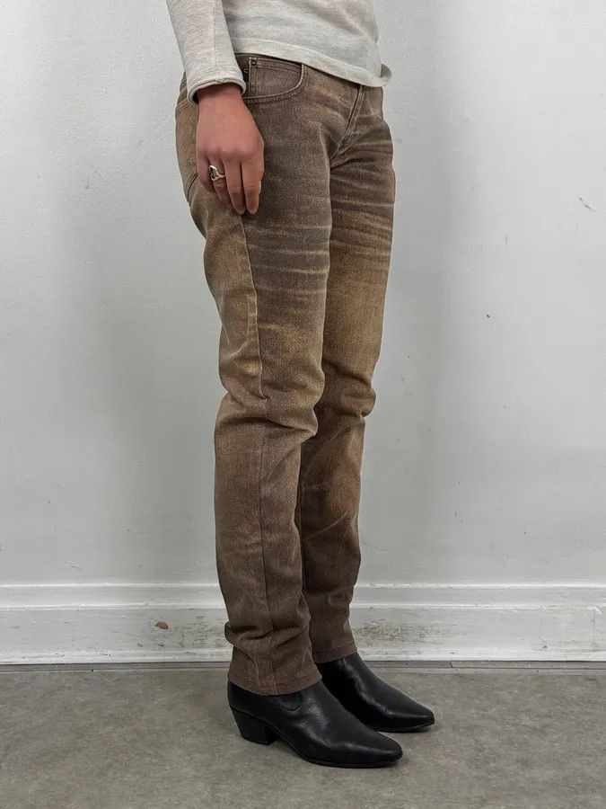 Roberto Cavalli SS2004 Cavalli Brown Overprint Sunset Pants Size 25" / US 0 / IT 36 - 2 Thumbnail