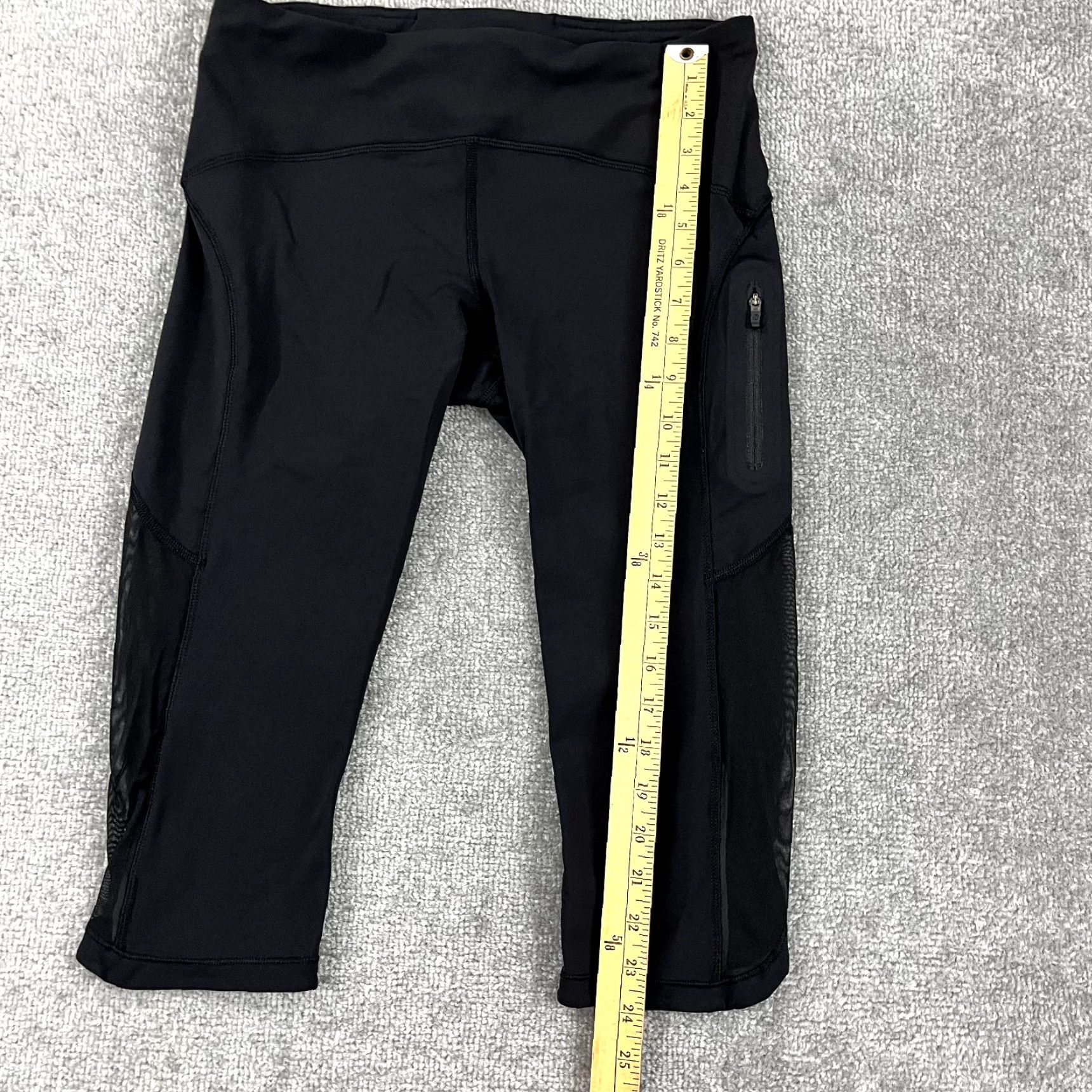 Lululemon LULULEMON Leggings Womens Size 8 Black Sun Runner 17" Capris Cropped Yoga Gym Size 34" / US 12 / IT 48 - 7 Thumbnail