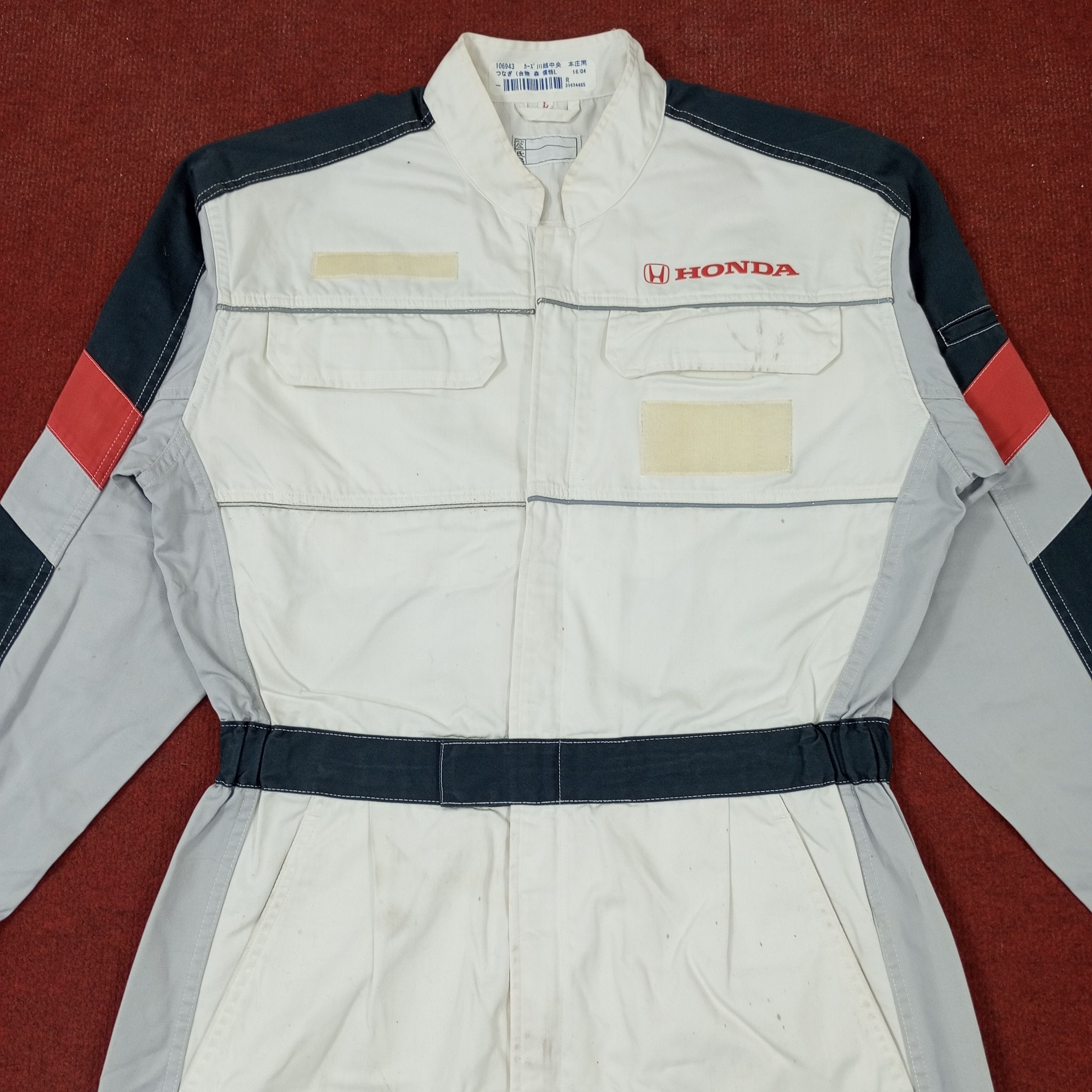 Honda × Vintage Honda Japanese Motorsports Racing Workwear Coverall Jacket Size US M / EU 48-50 / 2 - 5 Thumbnail