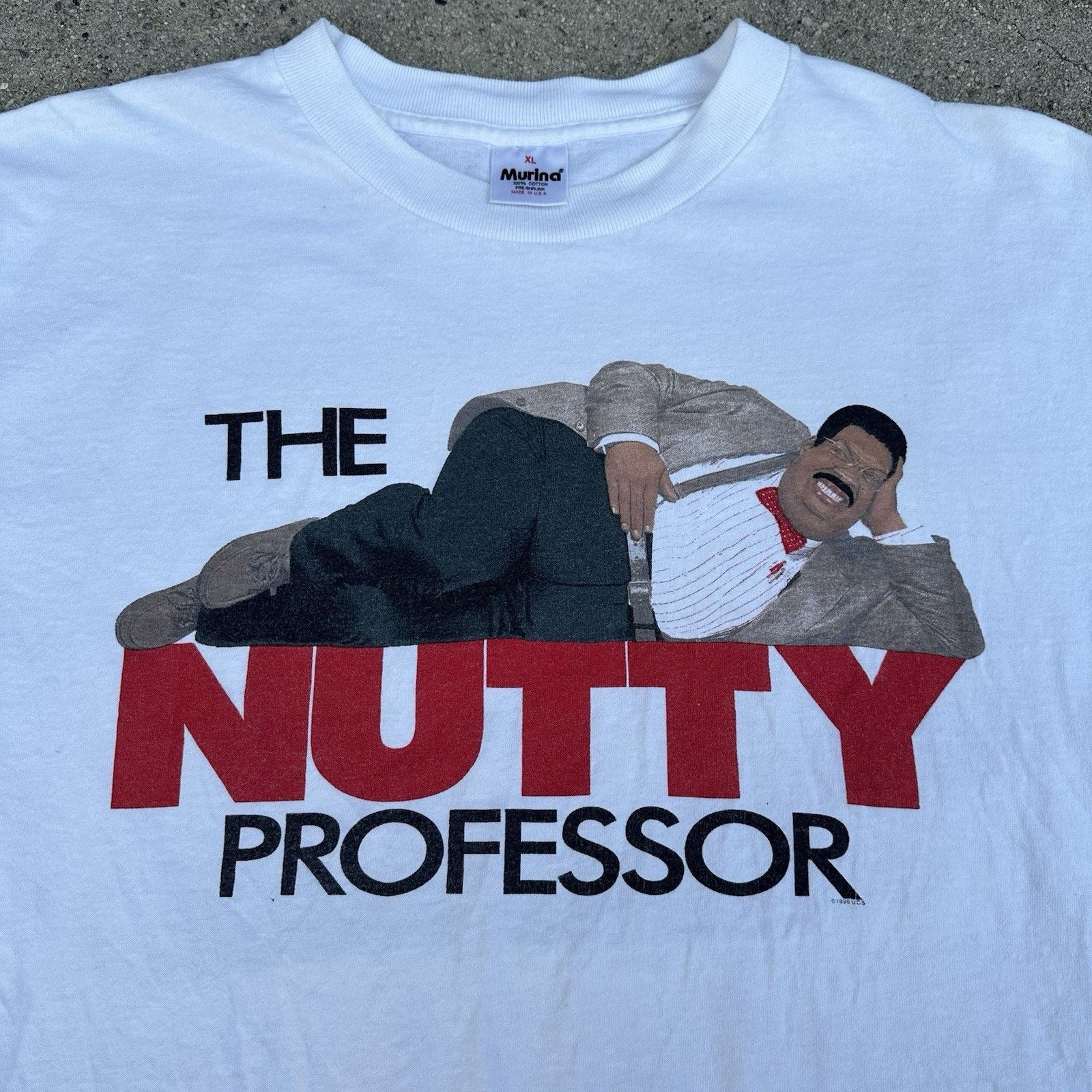 Vintage Vintage 1996 The Nutty Professor Movie Promo Tee Shirt Size US XL / EU 56 / 4 - 1 Thumbnail