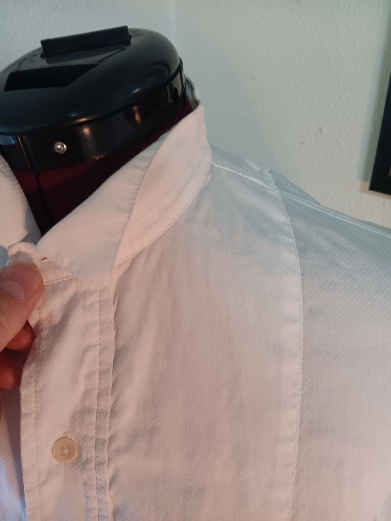 Henrik Vibskov Tuxedo Style band collar white button up Size US S / EU 44-46 / 1 - 6 Thumbnail