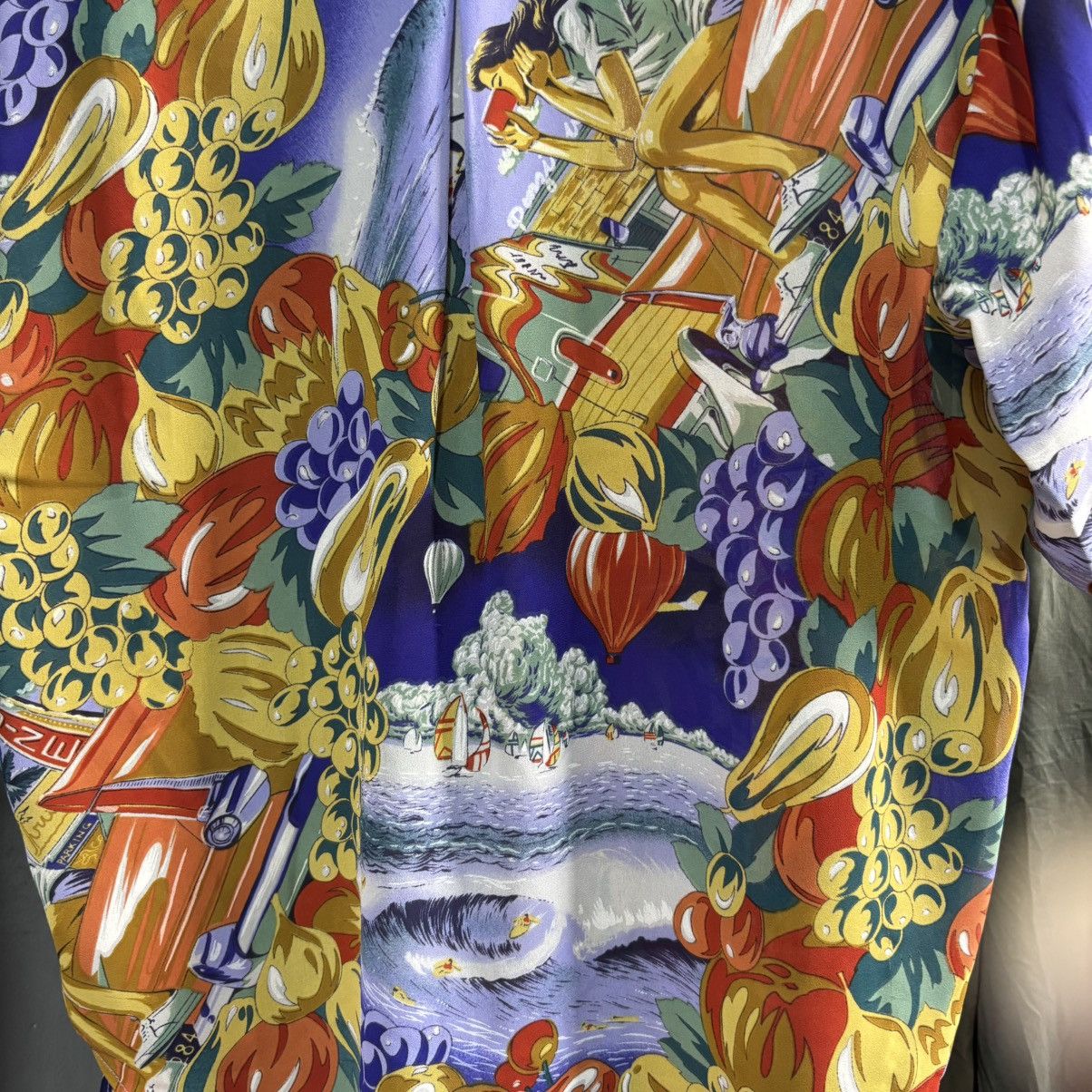 Vintage Vintage blouse hawaiian shirt Size L / US 10 / IT 46 - 5 Thumbnail