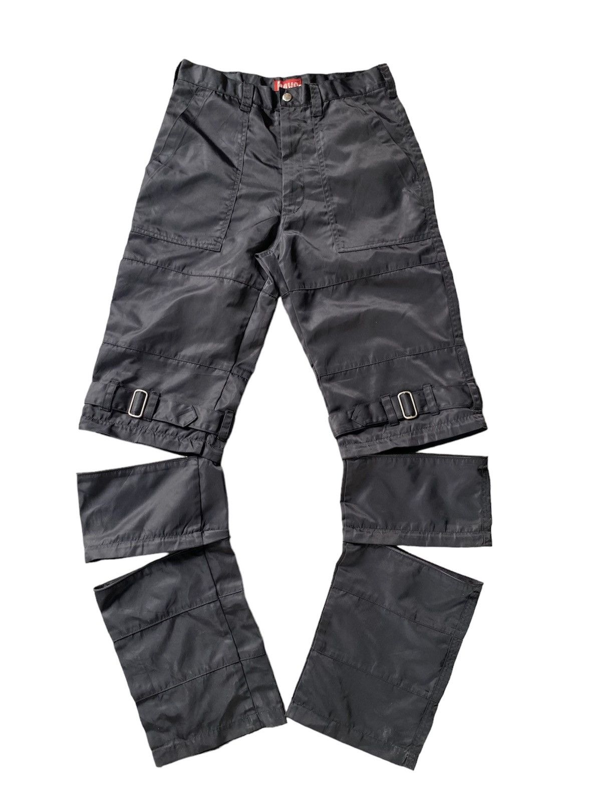 1990s Ba-TSU Japan Bondage Hagi stripe 3 way pants