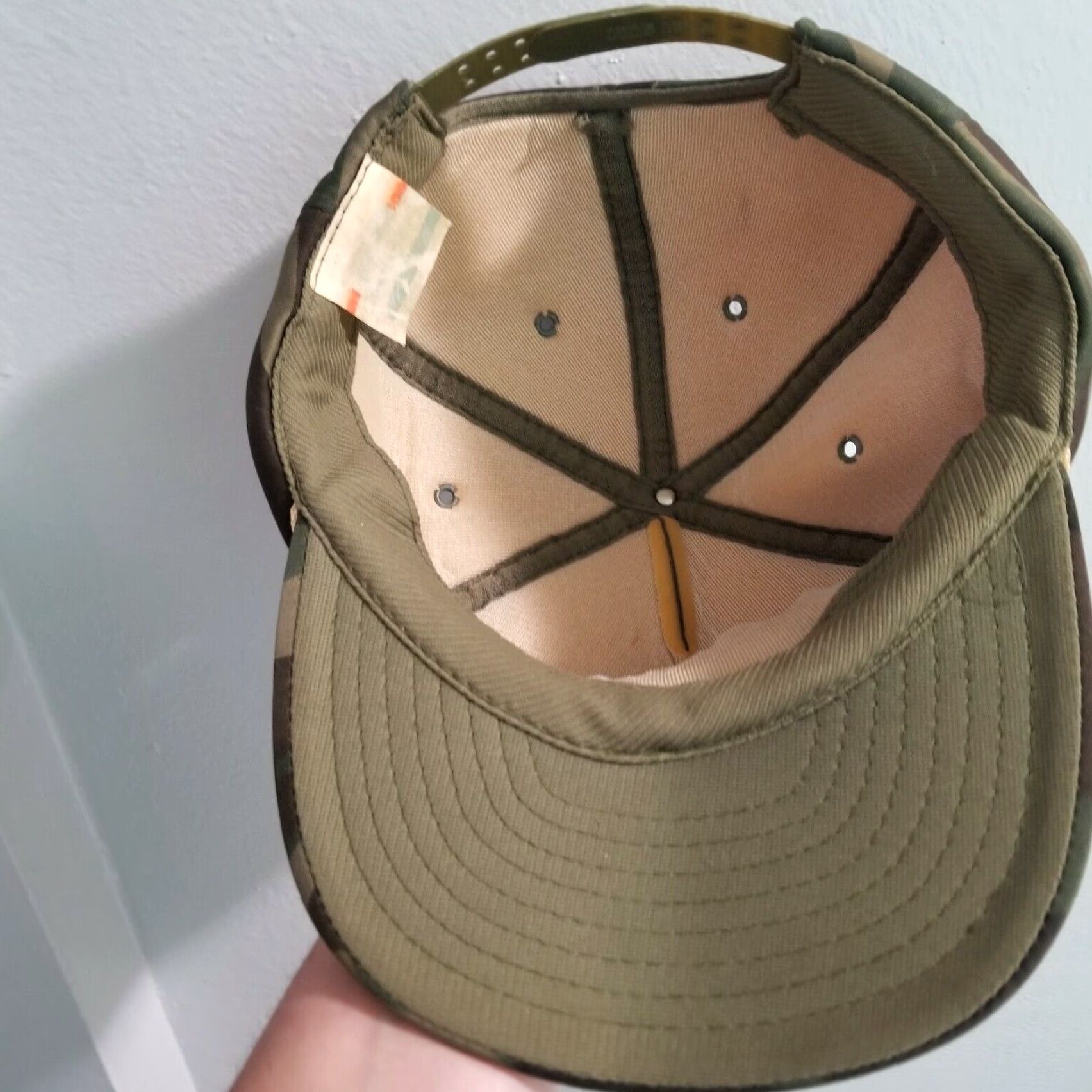 Vintage VINTAGE Kelson Stress Relieving Services Camo Foam Snapback Trucker Hat Size ONE SIZE - 4 Thumbnail