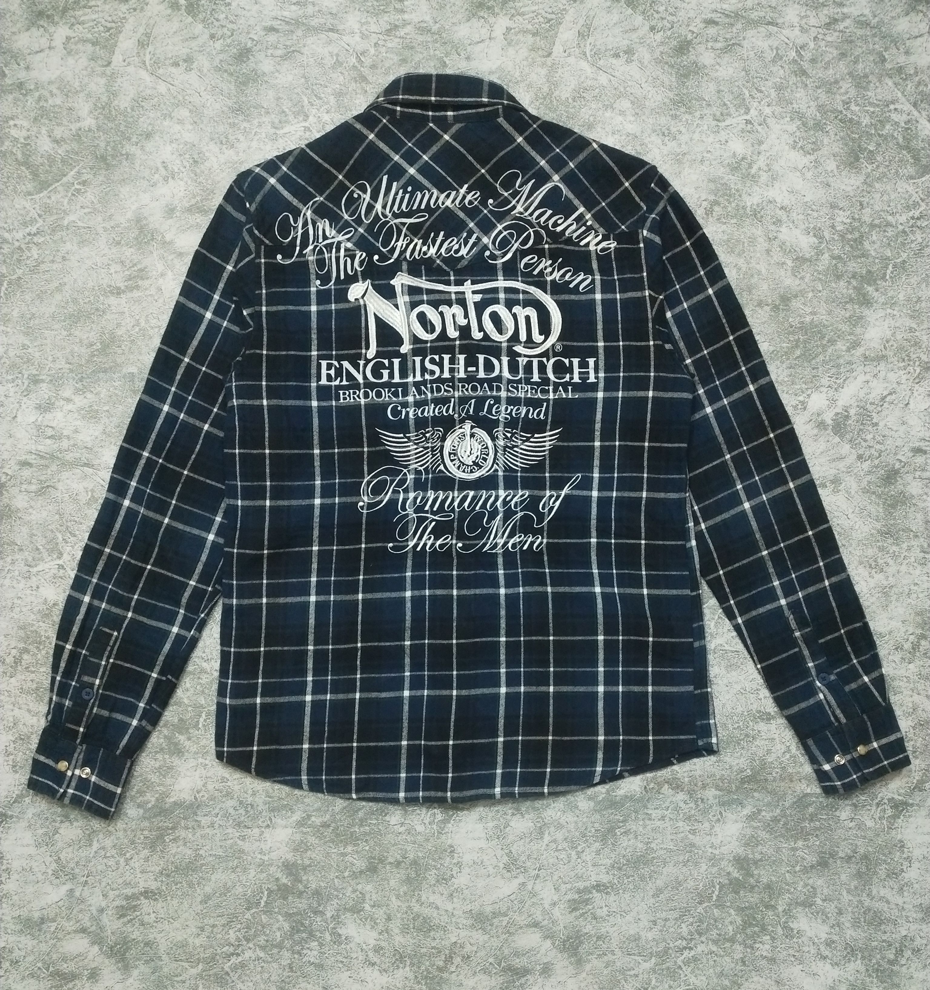 Indian Motorcycle × Norton × Vintage Vintage Norton Western Plaid Size US M / EU 48-50 / 2 - 2 Thumbnail