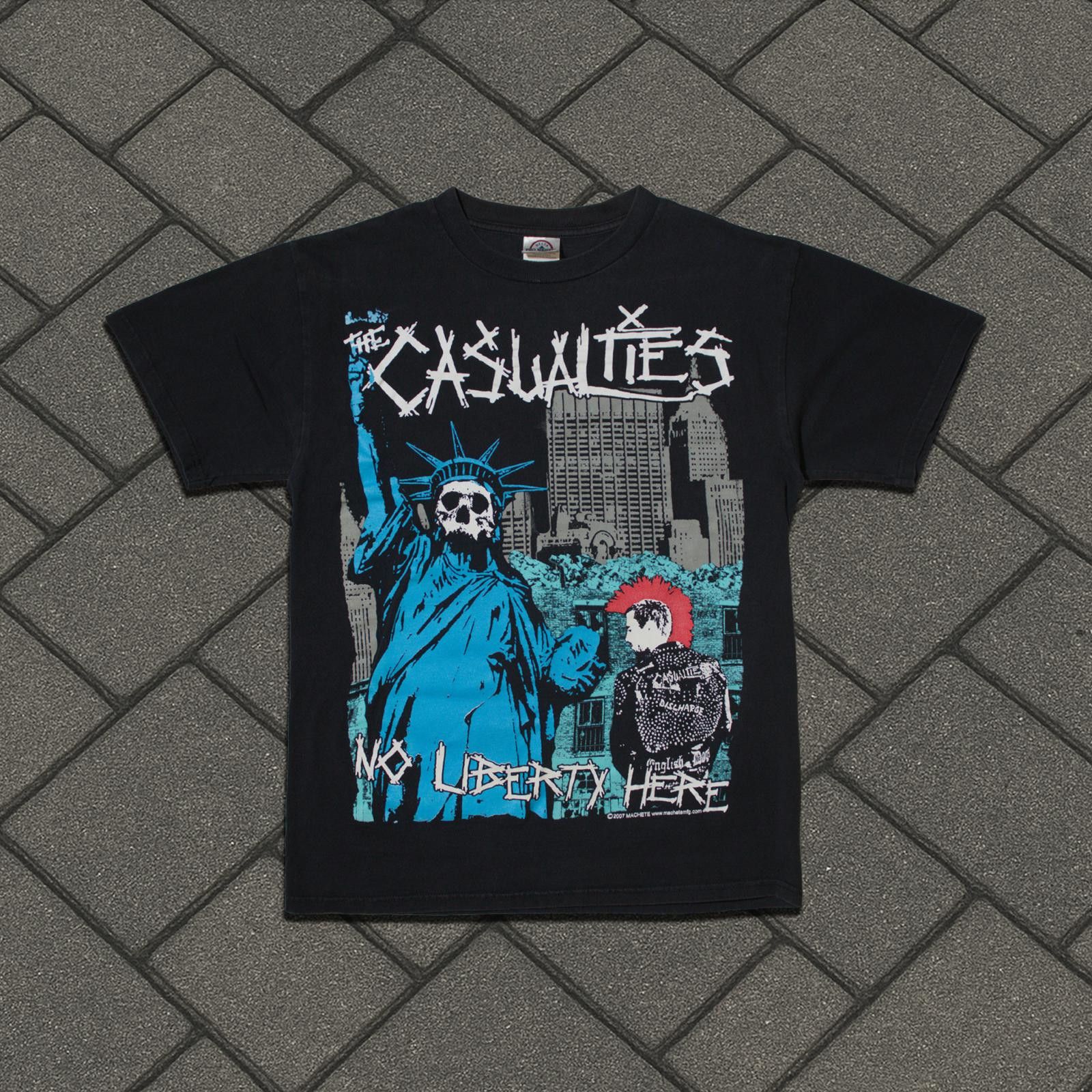 Vintage 2007 Casualties No Liberty Tee Size US M / EU 48-50 / 2 - 1 Thumbnail