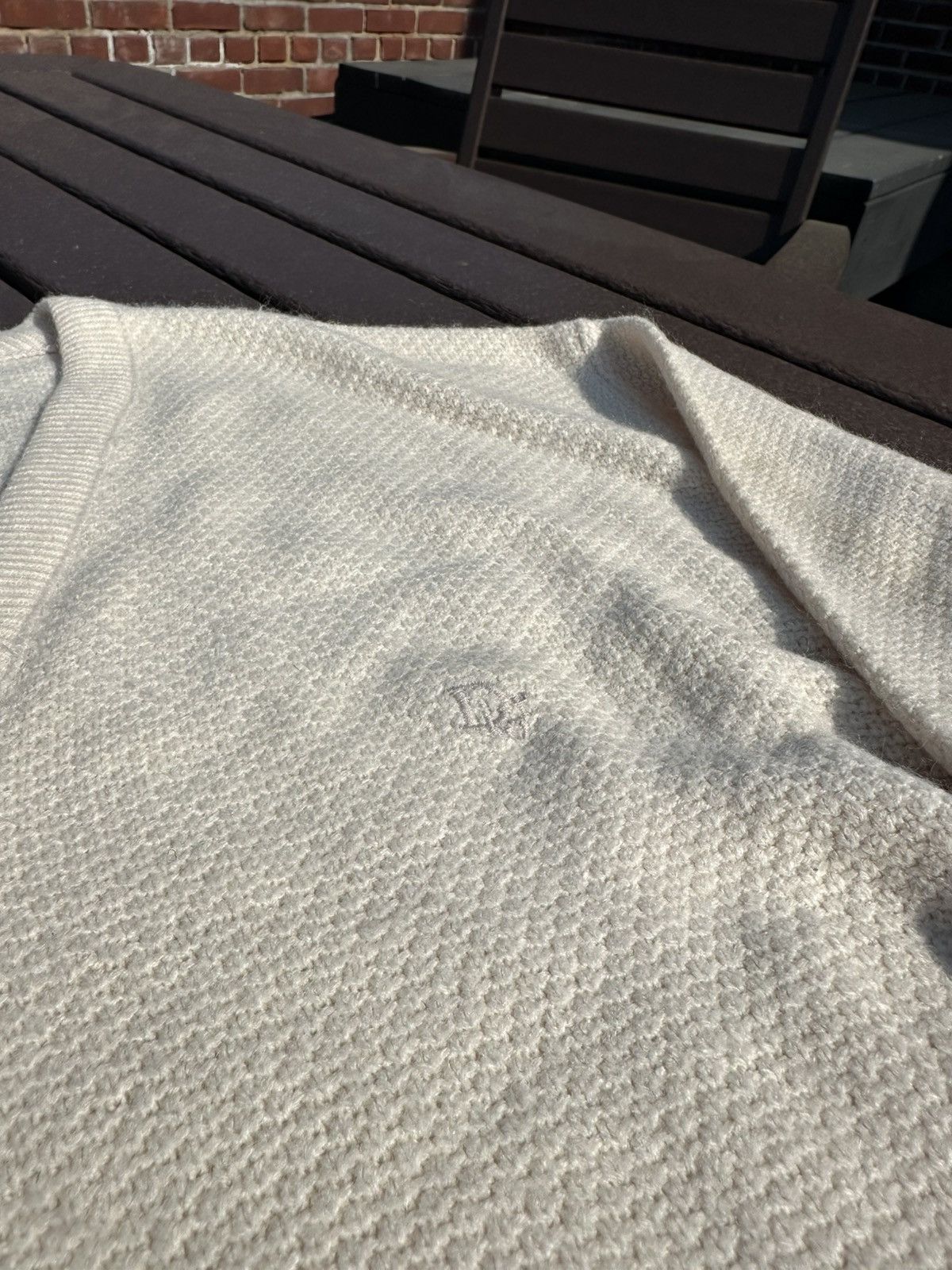Dior × Vintage 1990s Vintage Christian Dior Knit Sweater Size US L / EU 52-54 / 3 - 3 Thumbnail
