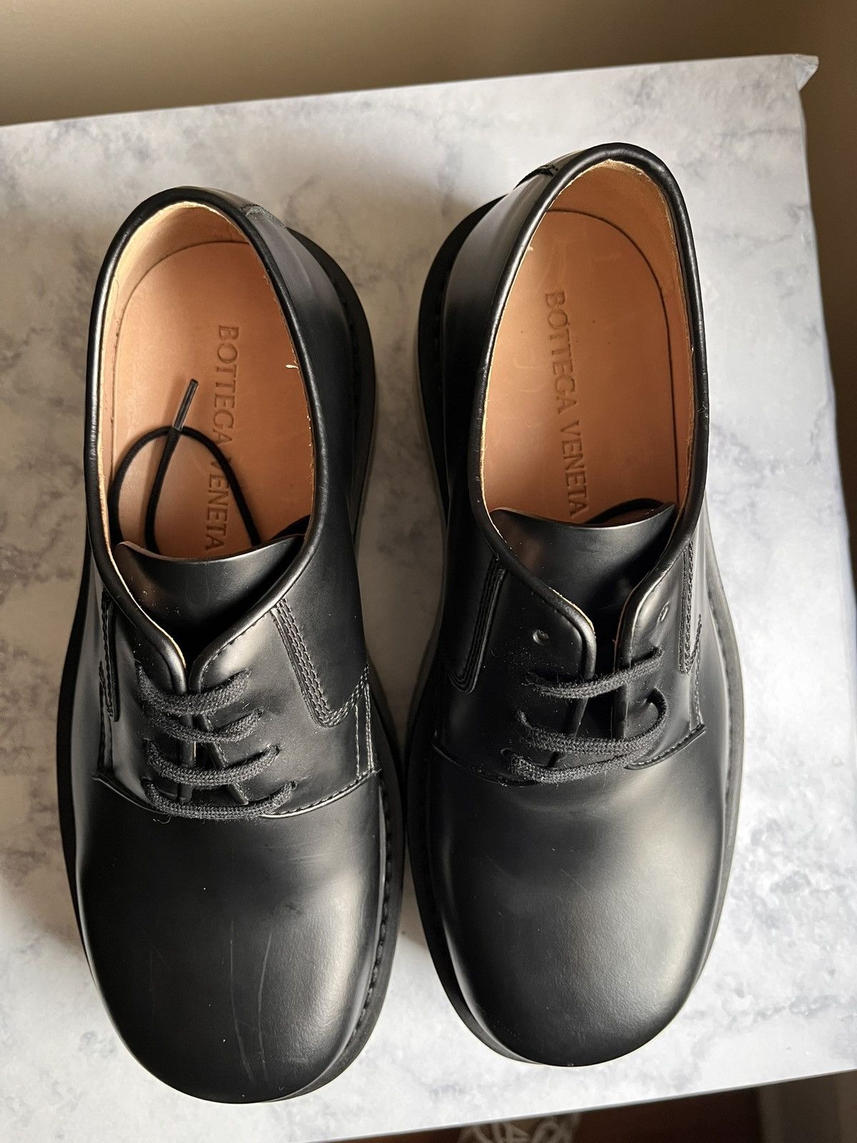 Bottega Veneta BOTTEGA VENETA STILT CHUNKY PLATFORM LACE UP DERBY'S 39/6.5 Size US 6.5 / EU 39-40 - 9 Thumbnail